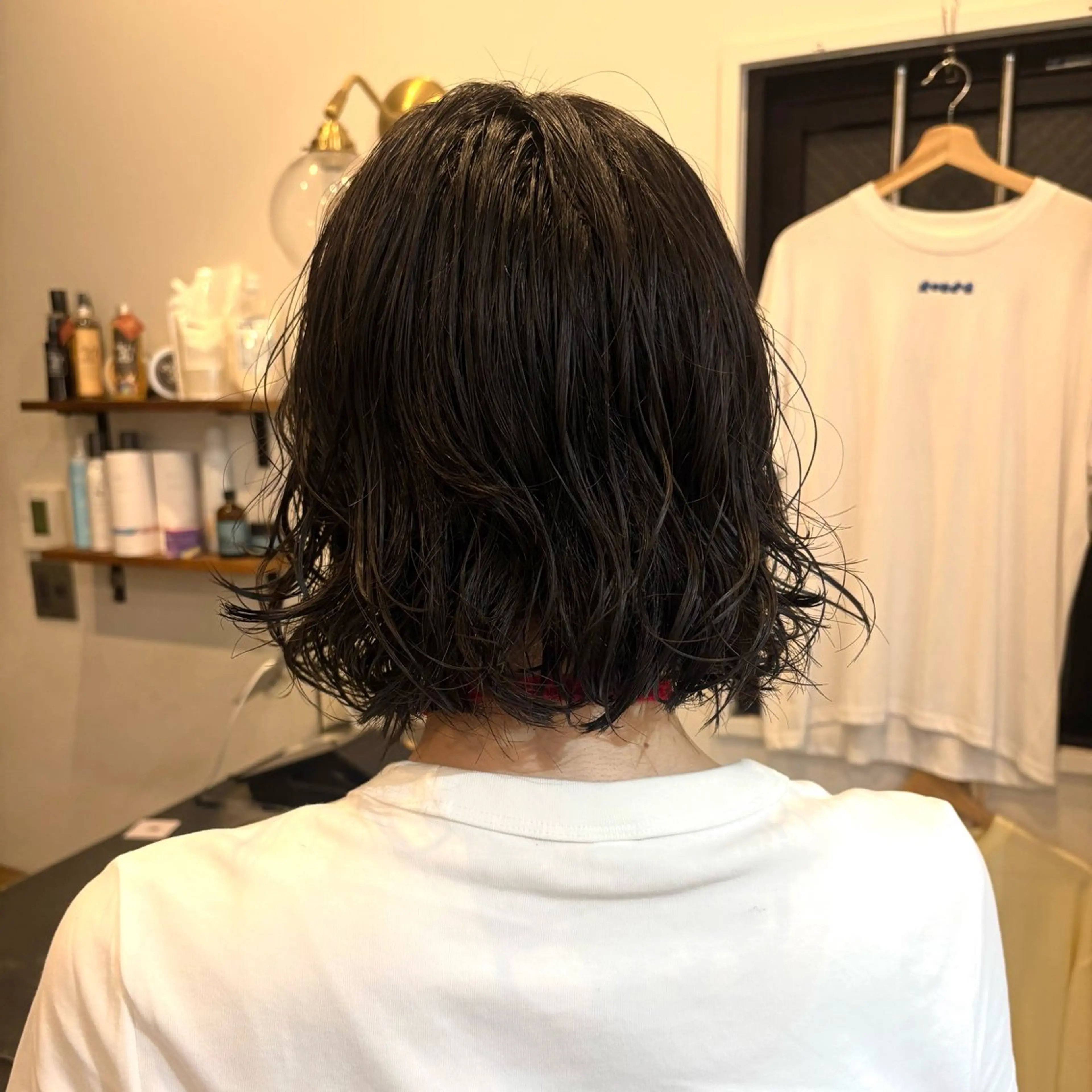 ショート ボブ カット パーマ みさき/パーマ/ハ イトーン指名No.1のヘアスタイル
