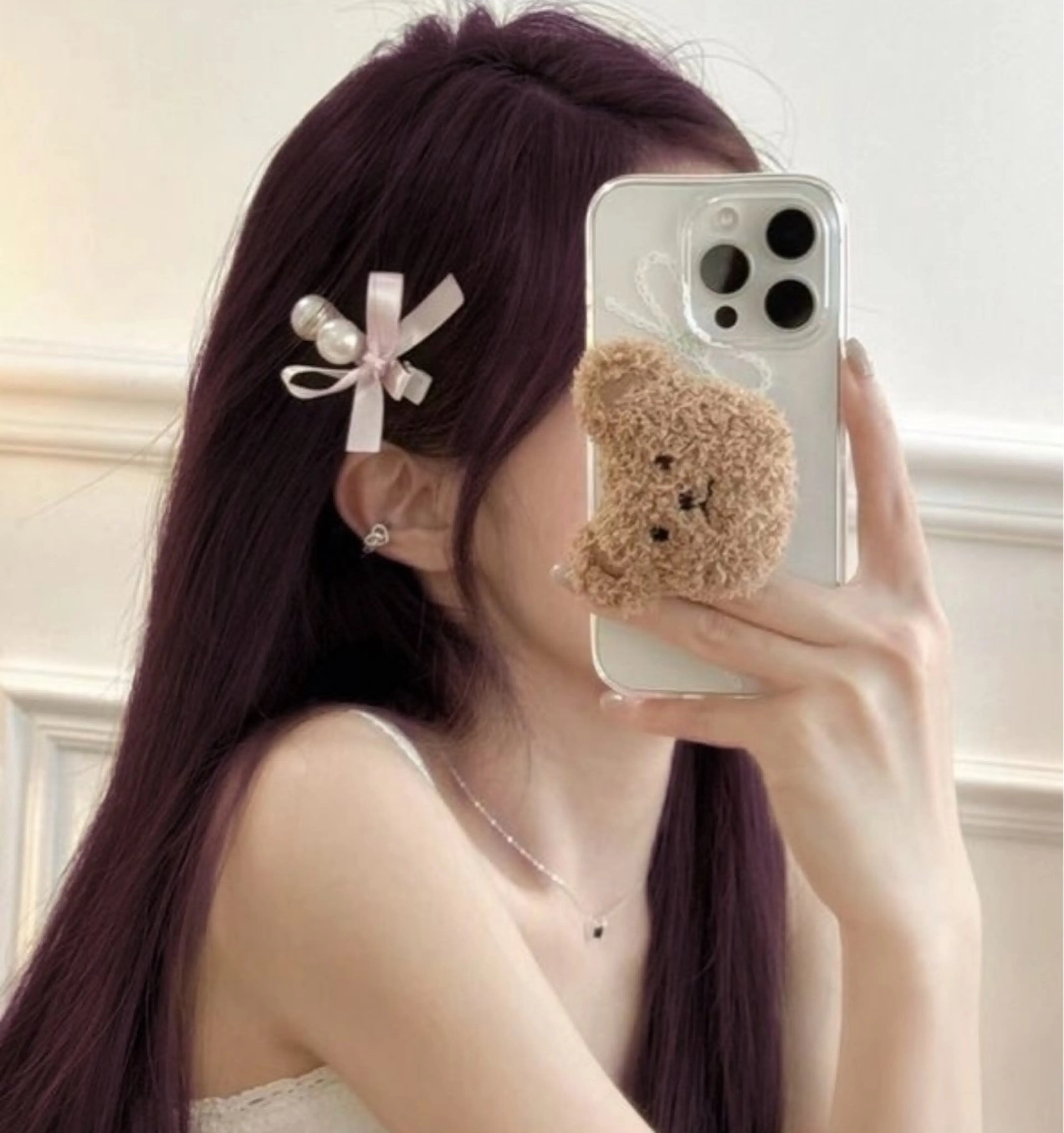 ロング カラー ヘアアレンジ ヘアカラー トリートメント ヘアセット 🎀Nanako🦢 暖色girly🪽‪のヘアスタイル