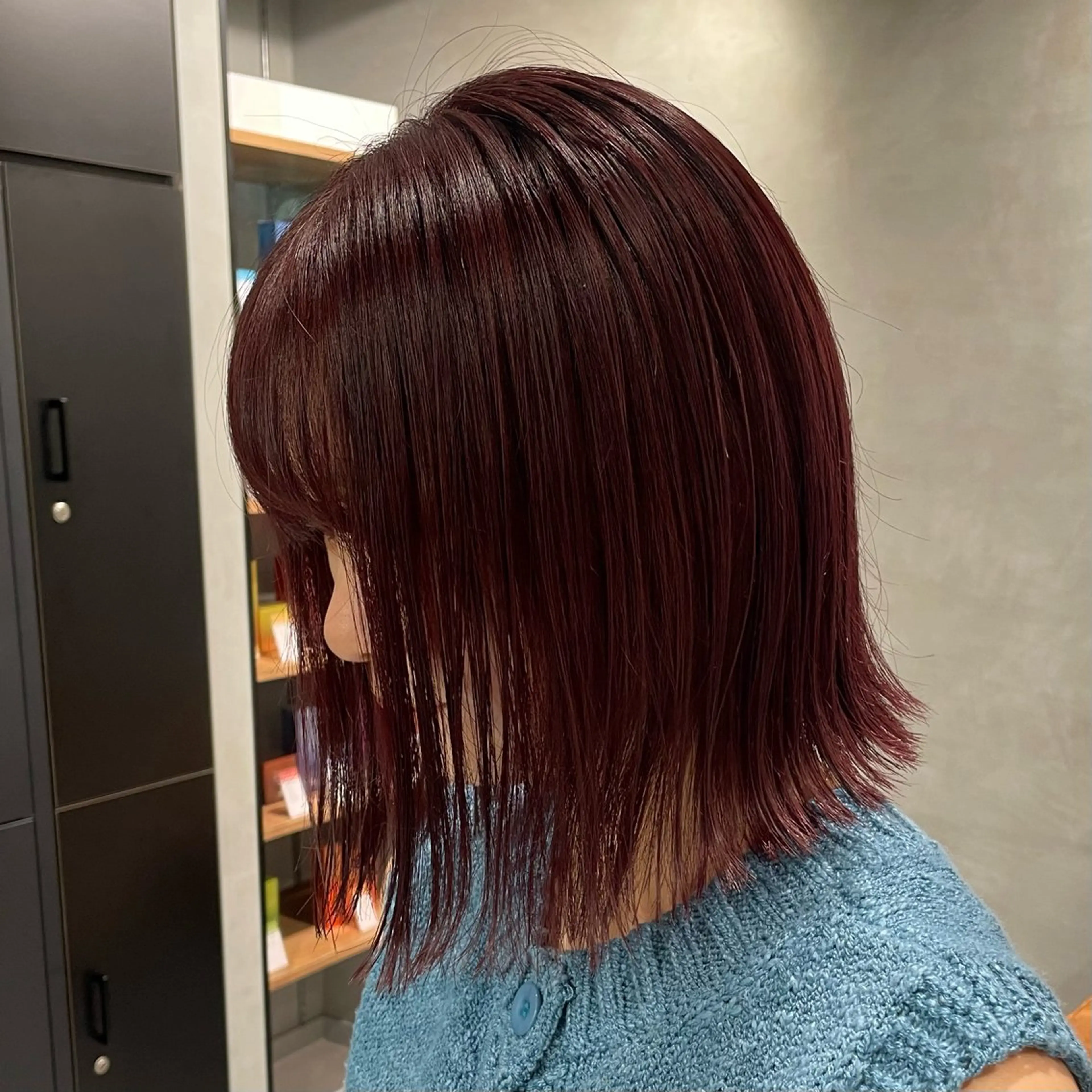 ミディアム カラー ヘアカラー ヘッドスパ ヘアセット 暖色レイヤー 🥀REIRIのヘアスタイル