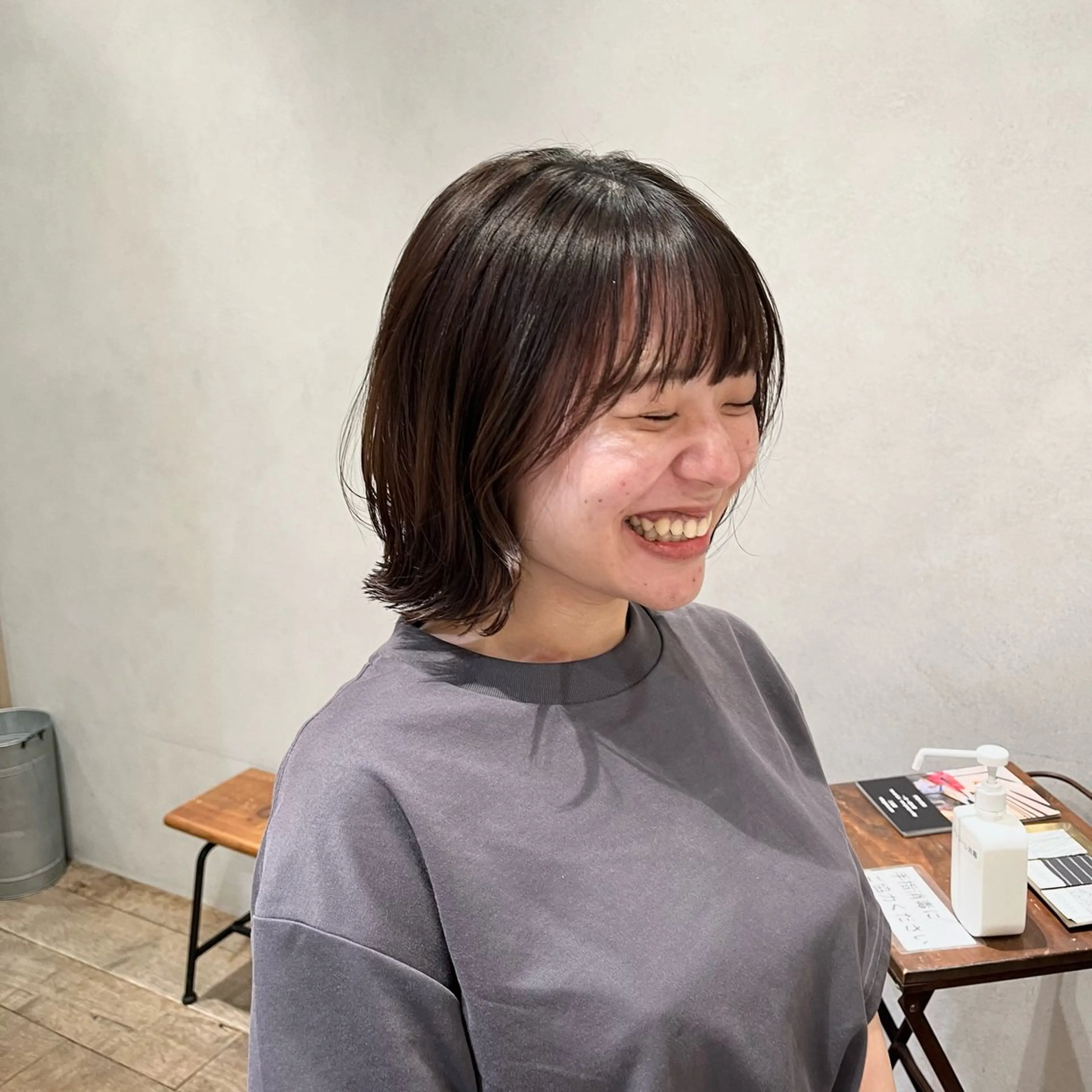 ショート カラー ボブレイヤー ボブ レイヤーカット ショートヘア カット ヘアカラー CANAAN hair salon 表参道店所属・🌿‬ナチュラルヘア /パーマ/蒼真🍃のヘアスタイル