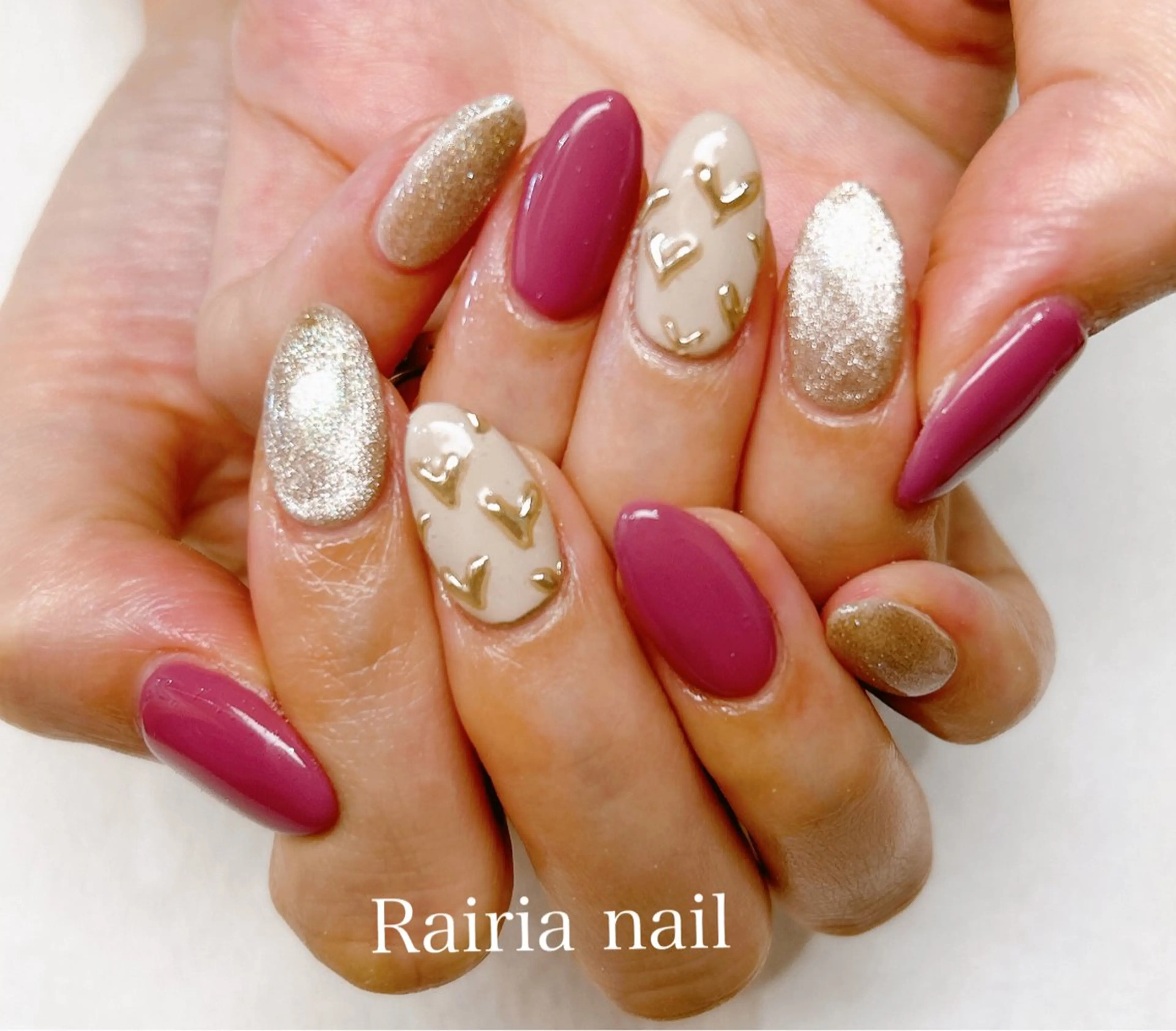 ネイル ジェルネイル オフィスネイル パラジェル Rairia nail本八幡店のネイルデザイン