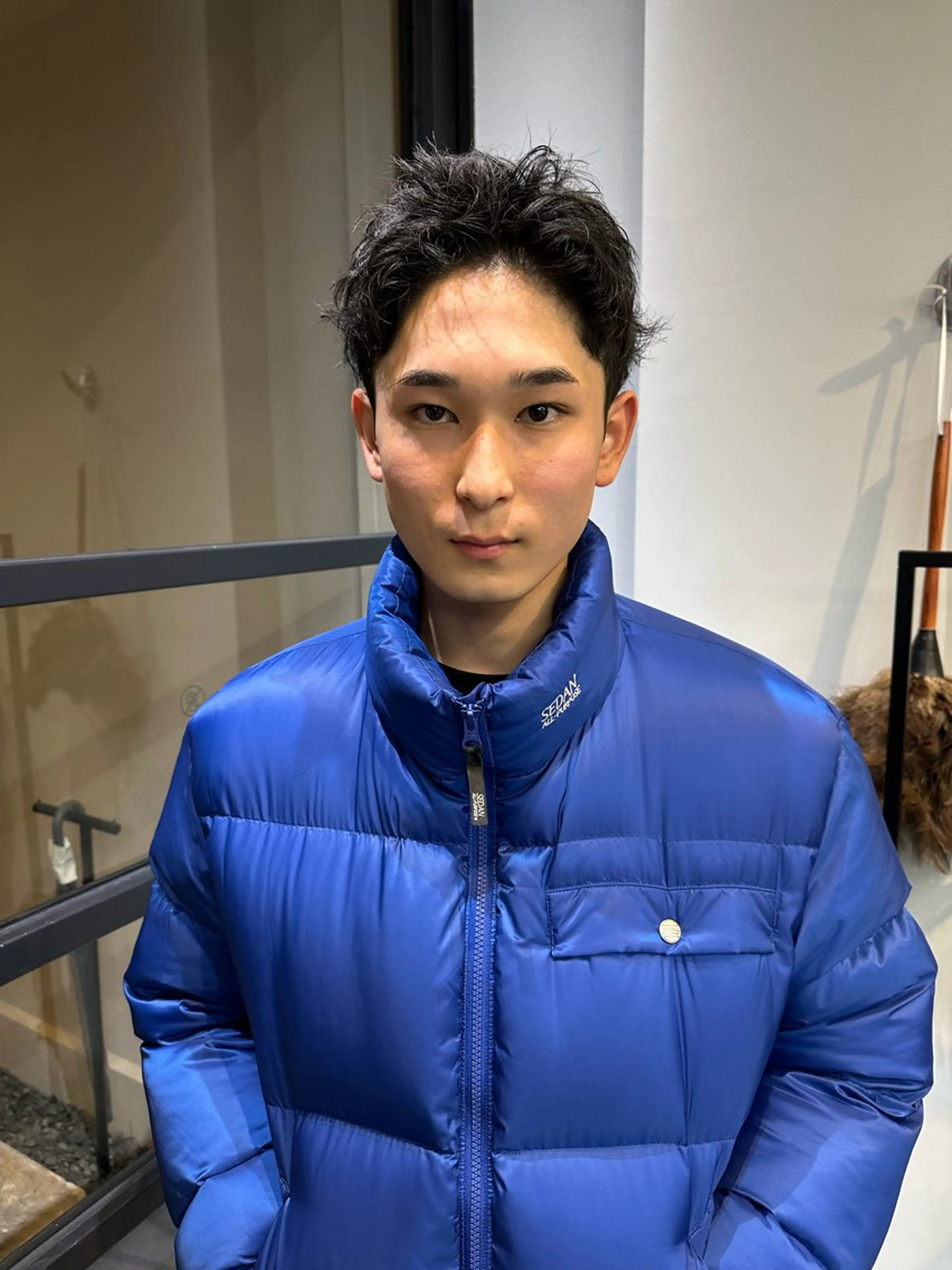 メンズ sho メンズカット　パーマのヘアスタイル