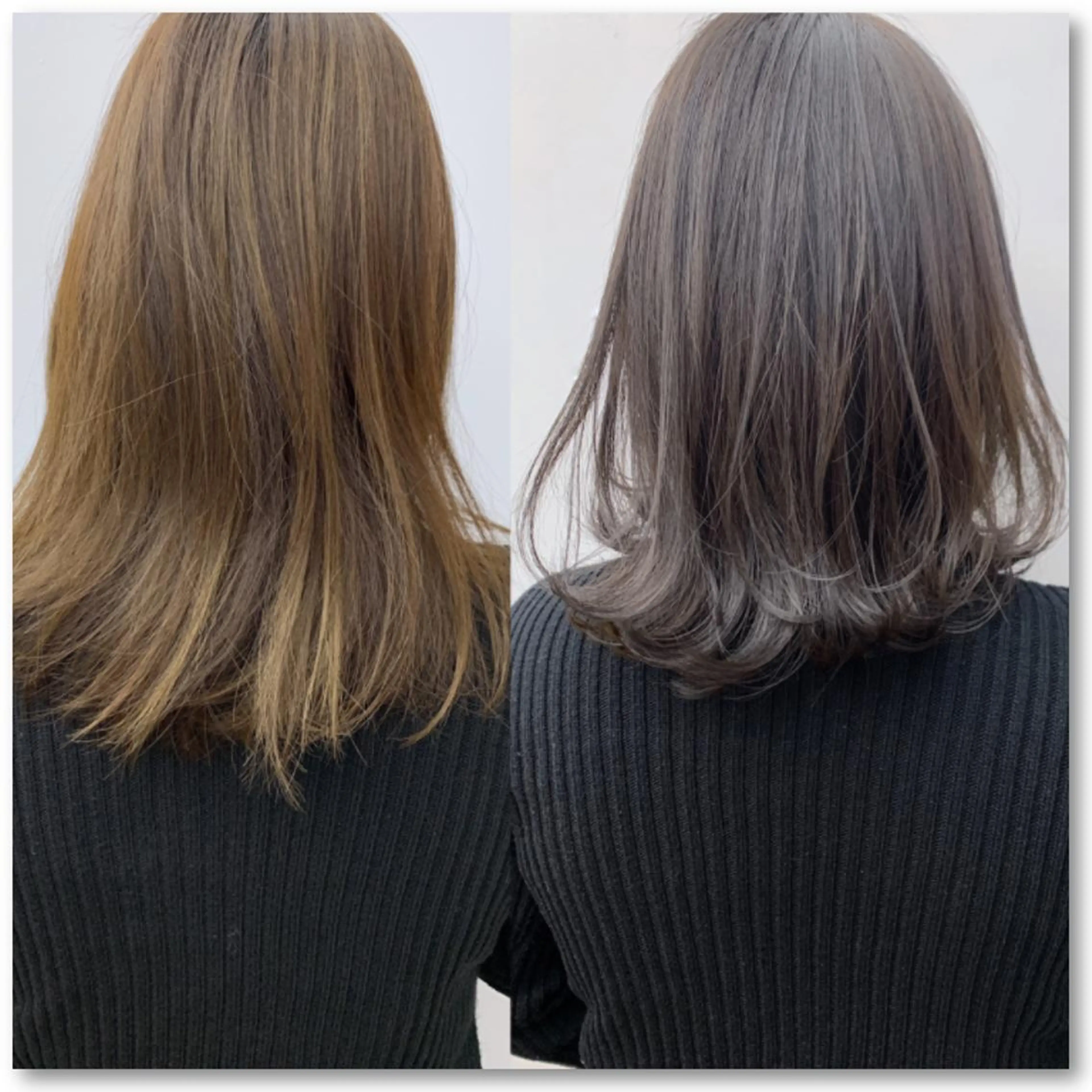 ロング カラー デザインカラー ハイライトカラー ハイトーンカラー インナーカラー ボブ N゜jillva ナンバージルバのヘアスタイル