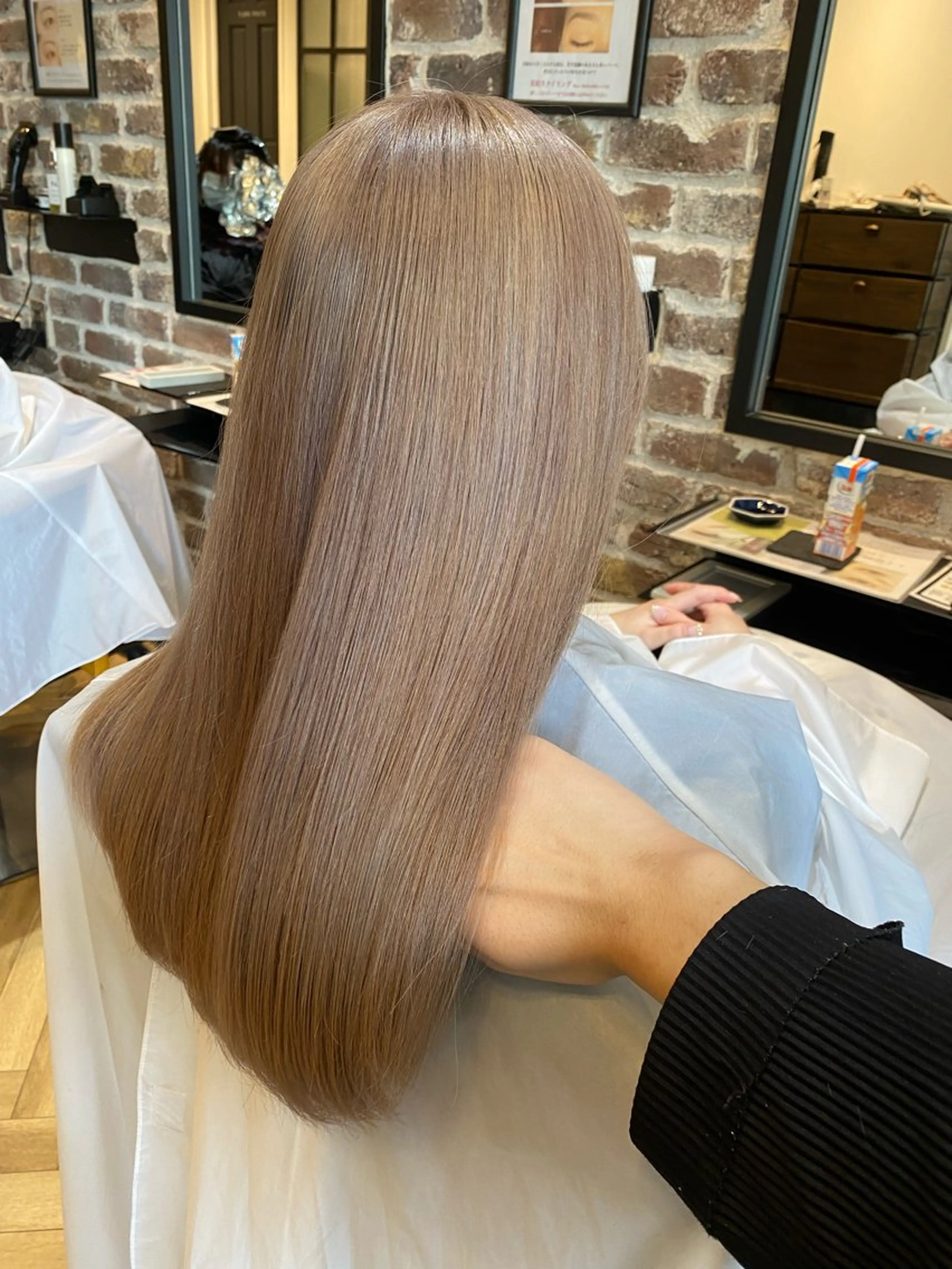 【明るさ、色味のムラ修正したい方向け】ケアブリーチ1.5回+カラーの写真