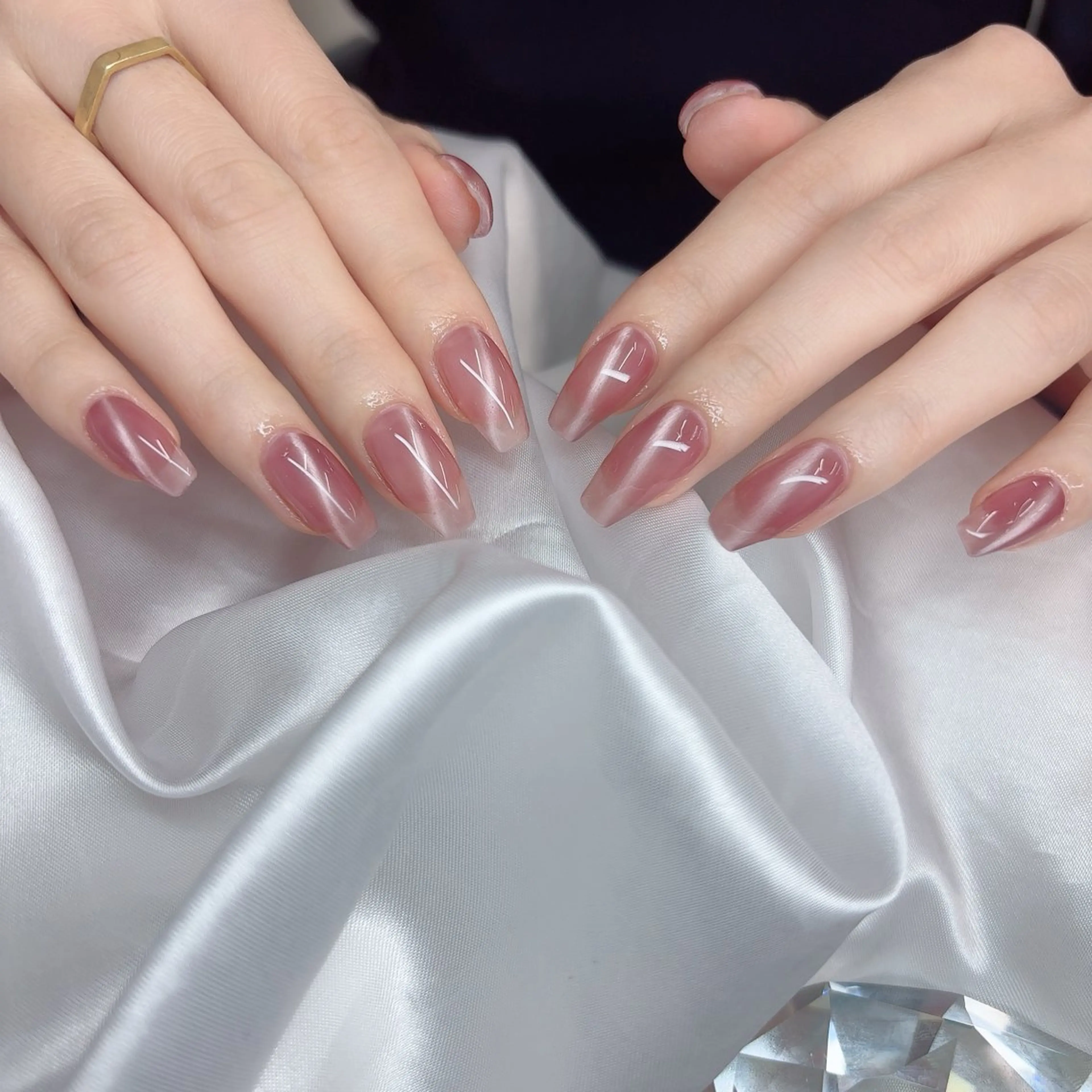 ネイル オーロラネイル フットネイル フレンチネイル ガラスフレンチ 氷ネイル・うるうるネイル ハンドネイル Lance nailのネイルデザイン