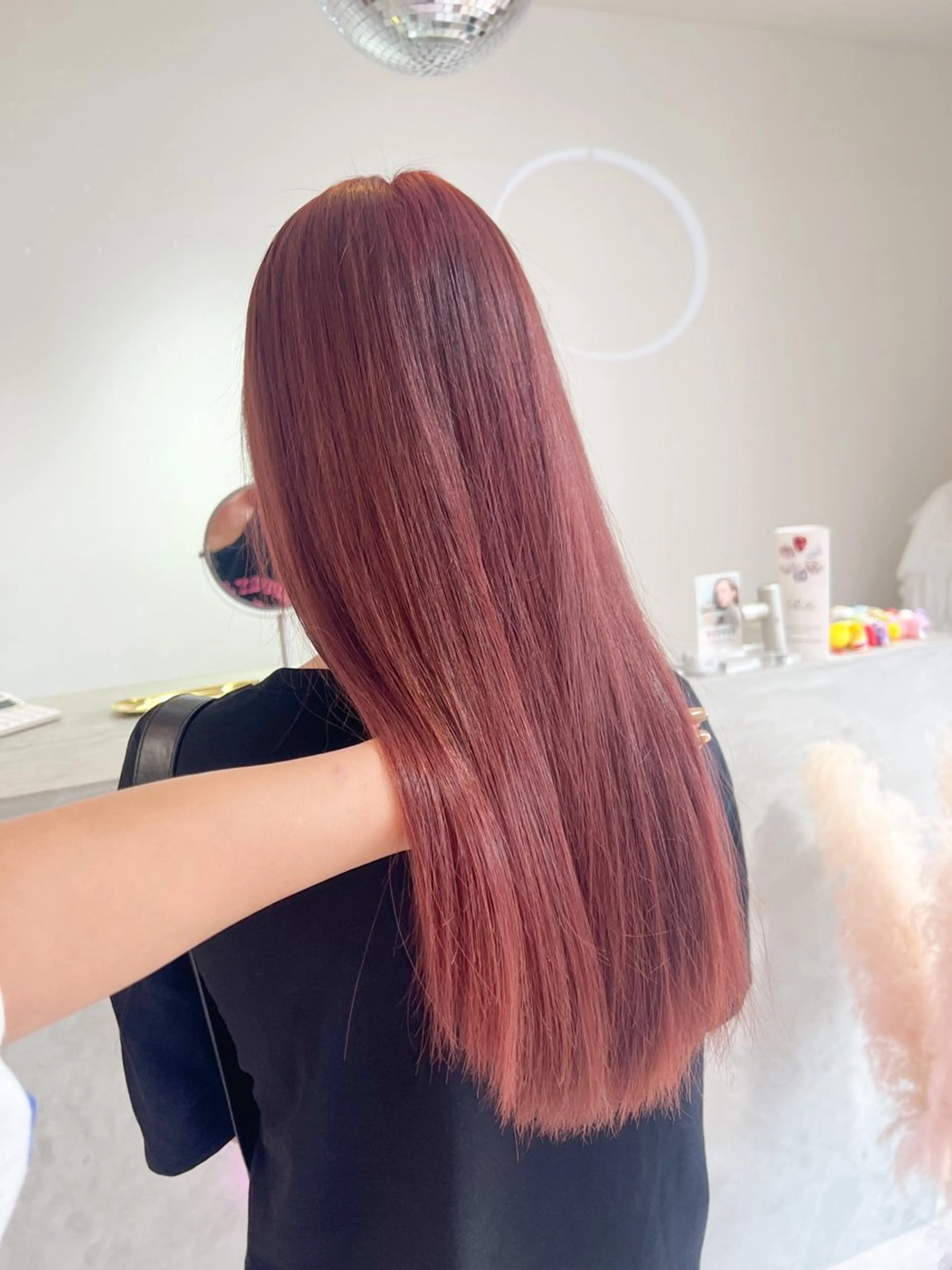 ロング カラー ヘアカラー トリートメント 🎀ダブルカラー/ ピンク×ガーリー🎀のヘアスタイル