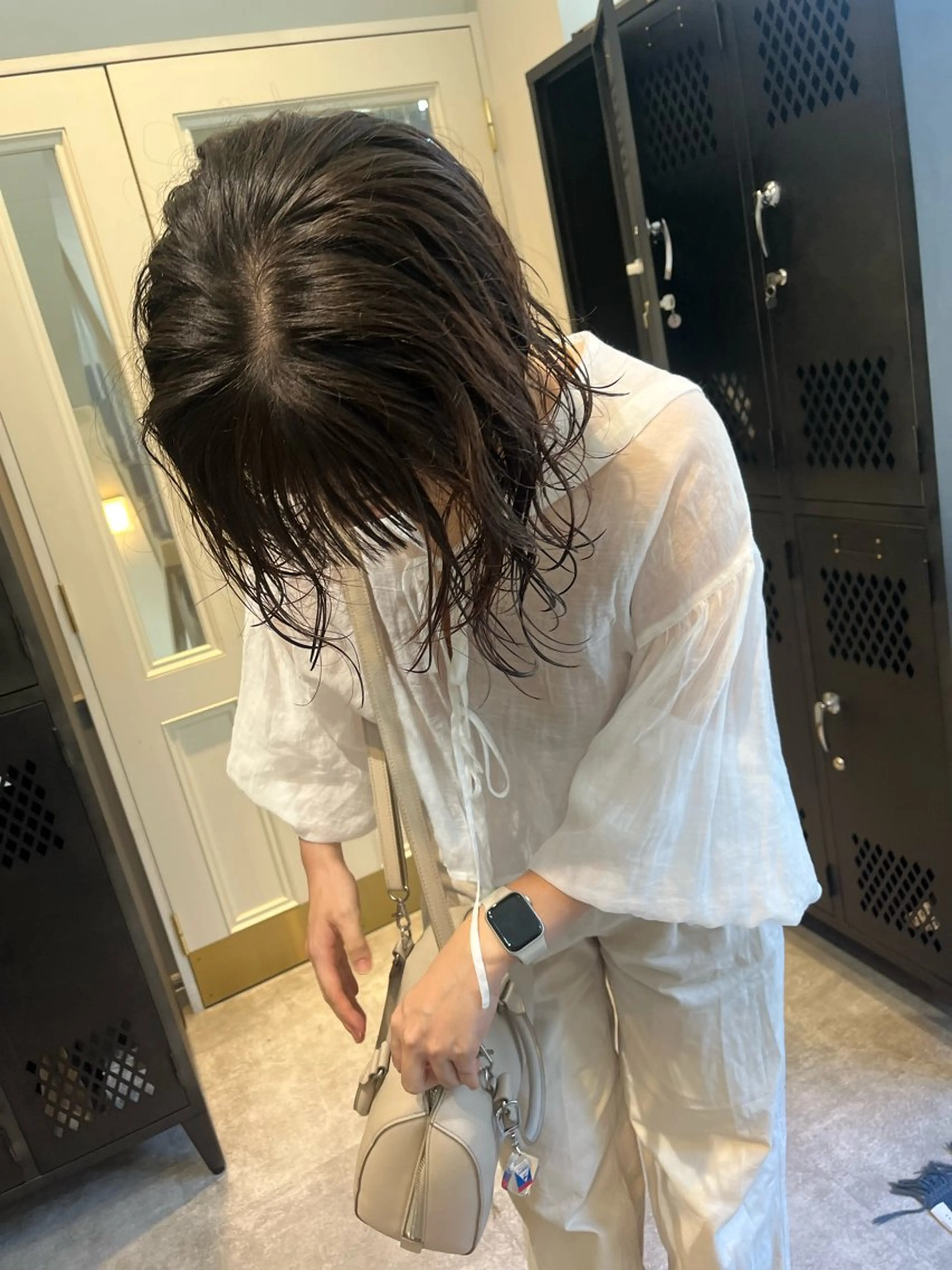 ミディアム ヘアカラー パーマ トリートメント SIKI yuuna レイヤーカット🪽のヘアスタイル