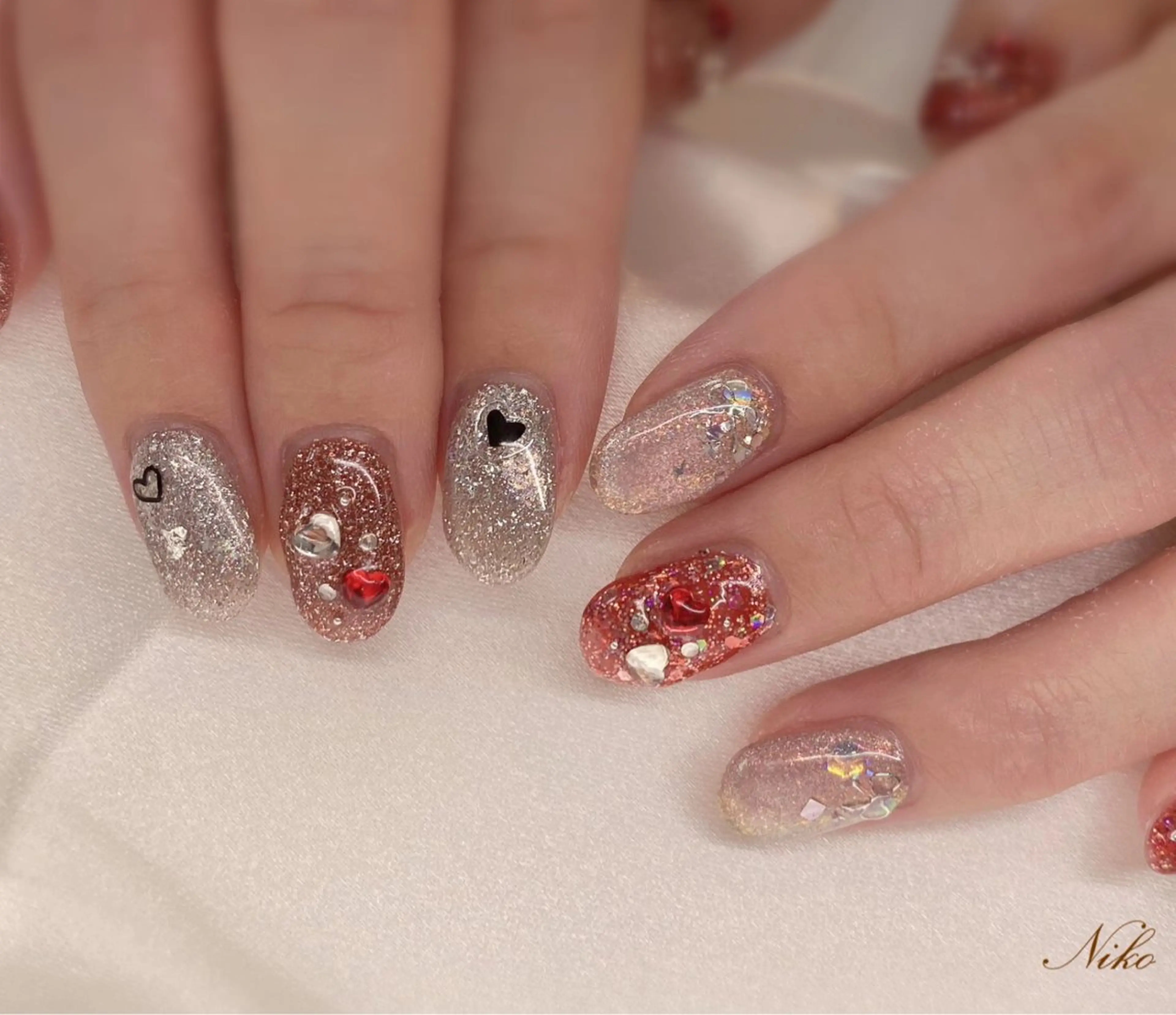 ネイル チークネイル 長さ出し フットネイル フレンチネイル ジェルネイル ハンドネイル ハンドケア Niko nailサロンのネイルデザイン