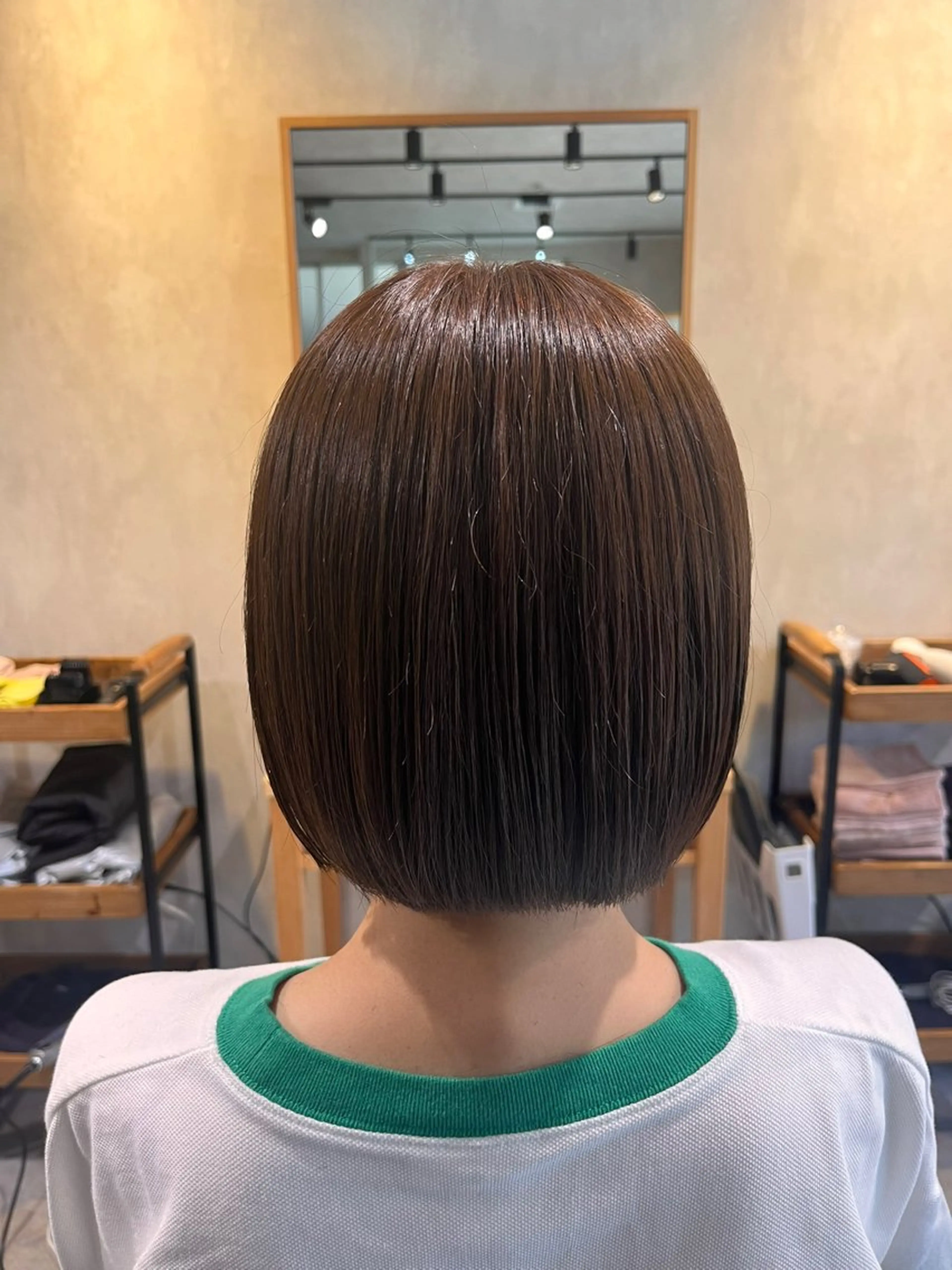 ショート ボブ ヘアカラー トリートメント bel./arie ⠀ ⠀ ⠀のヘアスタイル