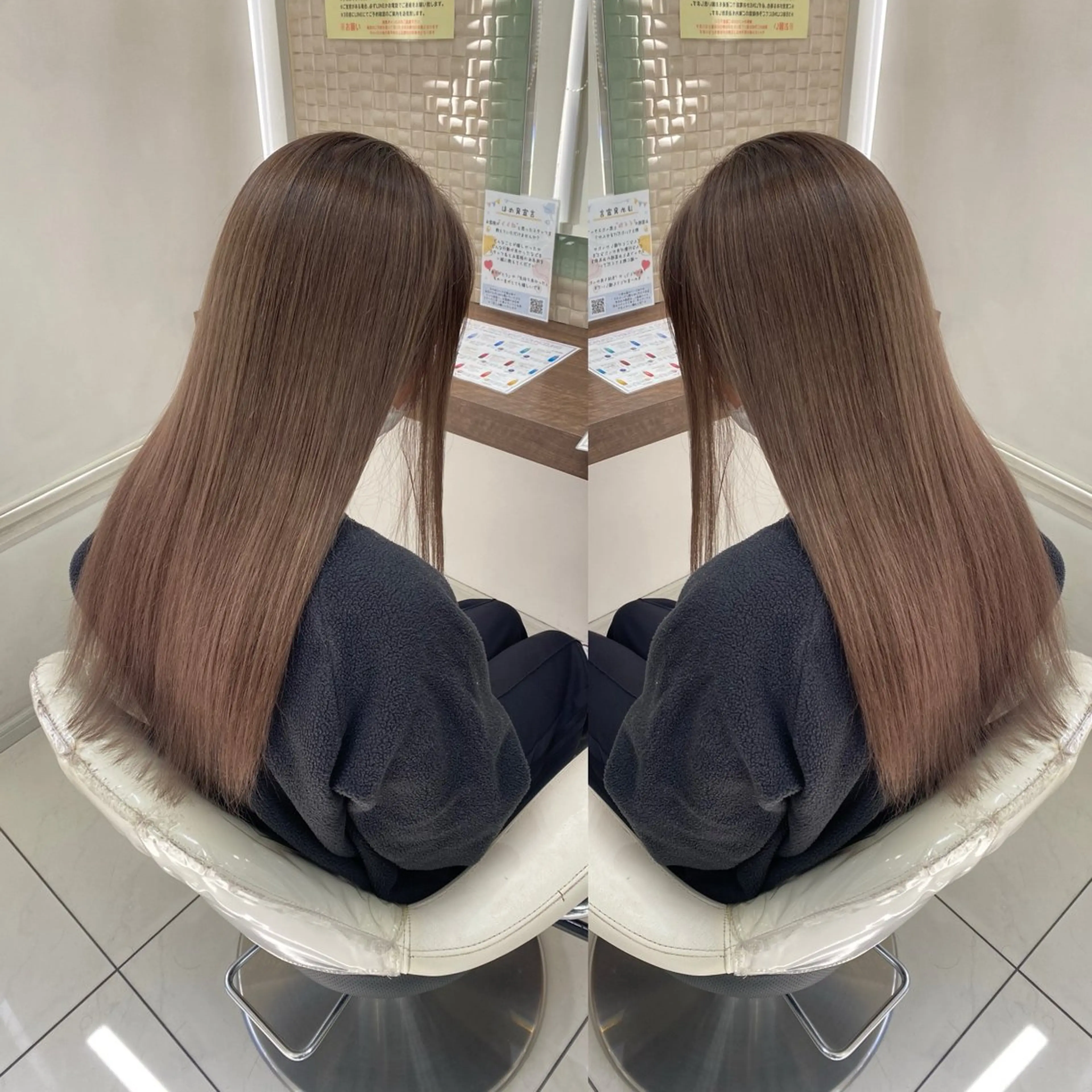 セミロング カラー カット ヘアカラー トリートメント 髪質改善カラー/店長 宮内秀峰のヘアスタイル