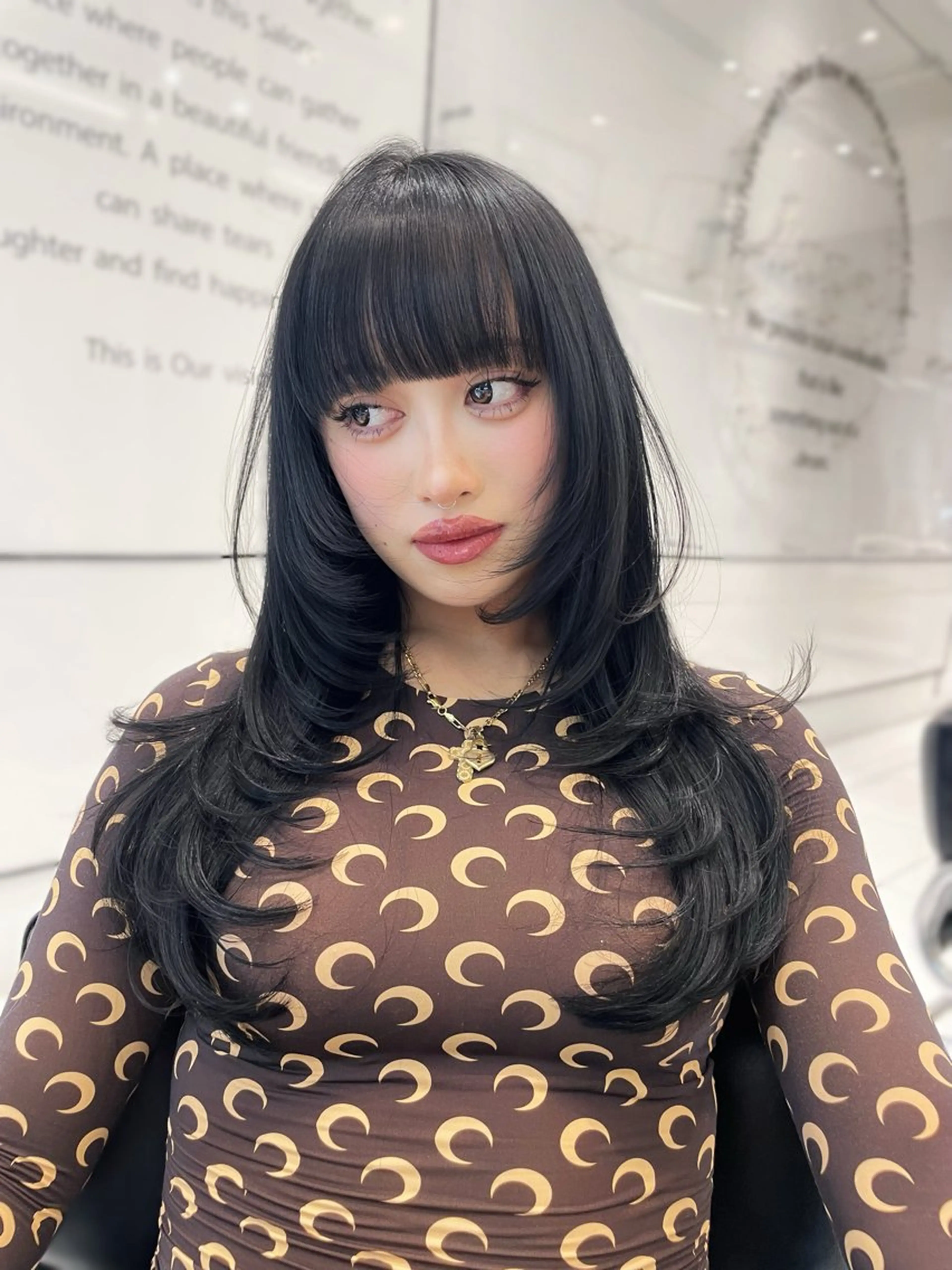 ロング カラー ハイレイヤー レイヤーカット カット keen 吉祥寺所属・【韓国❤️海外ヘア】 AYAKAのヘアスタイル