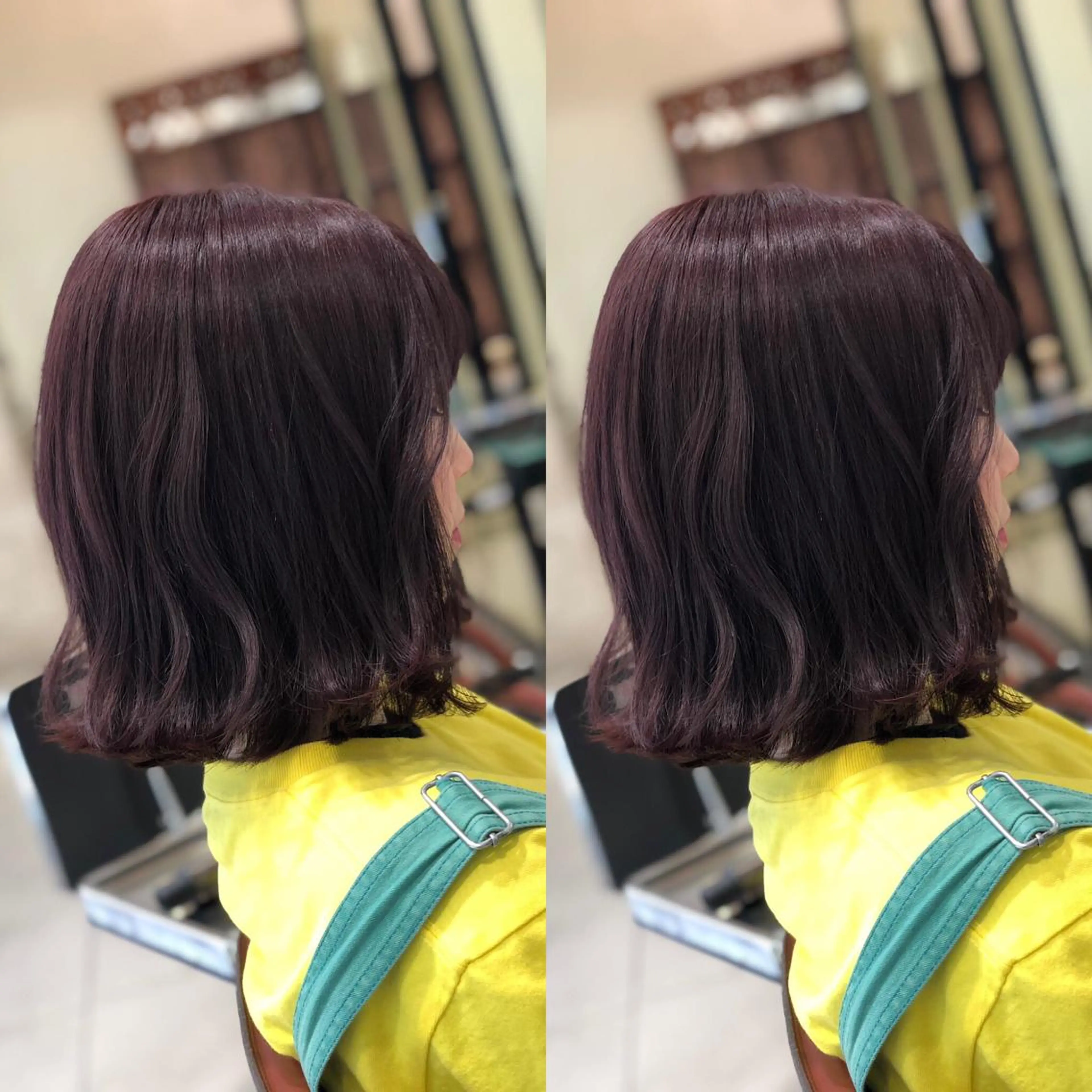ミディアム カット ヘアカラー Y Uのヘアスタイル
