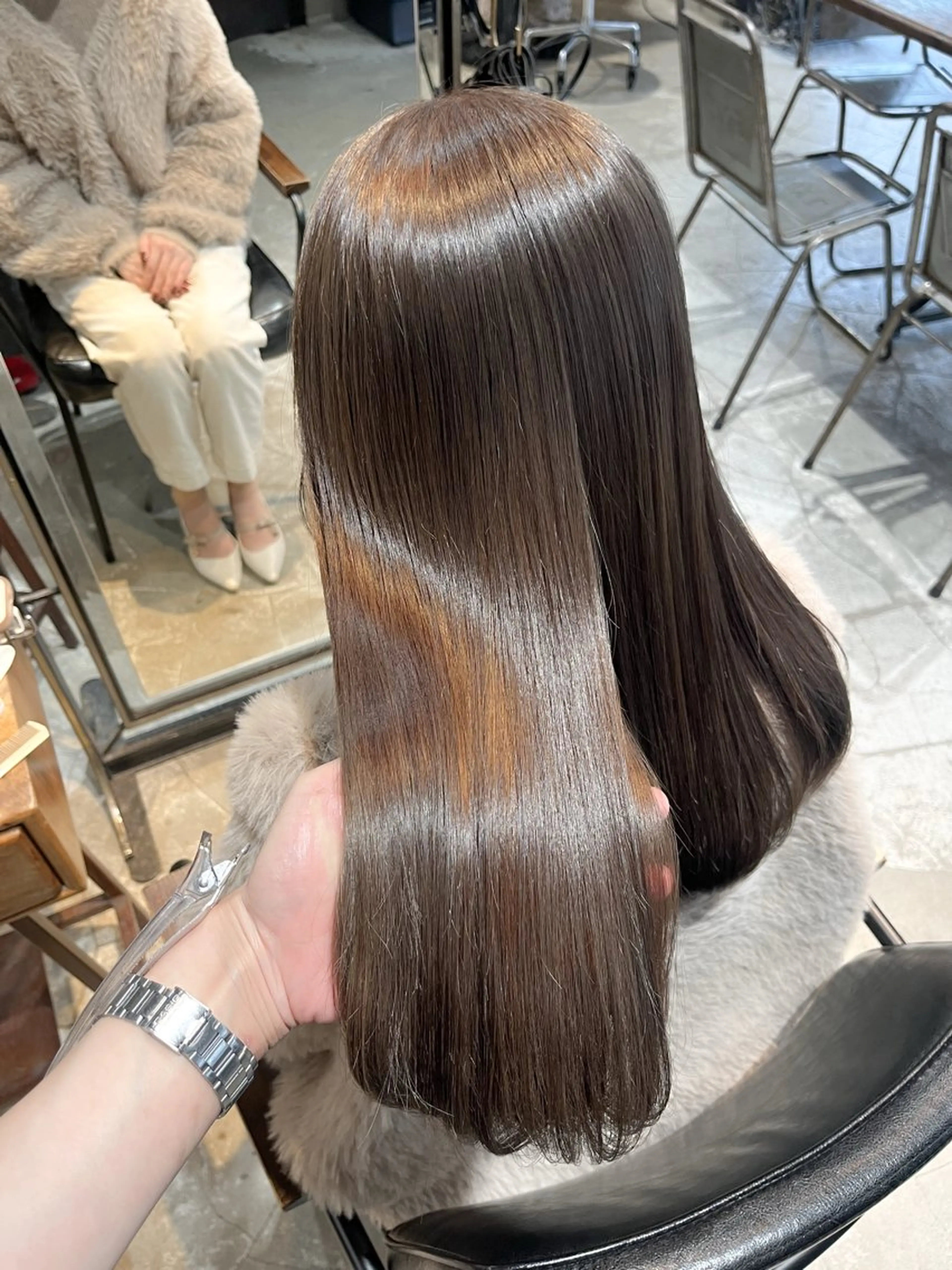 ロング カラー ベージュカラー ブリーチ ブロンド ケアブリーチ ダブルカラー カット ヘアカラー トリートメント ヘアセット 似合わせハイトーン 🍯ayumi🍯のヘアスタイル