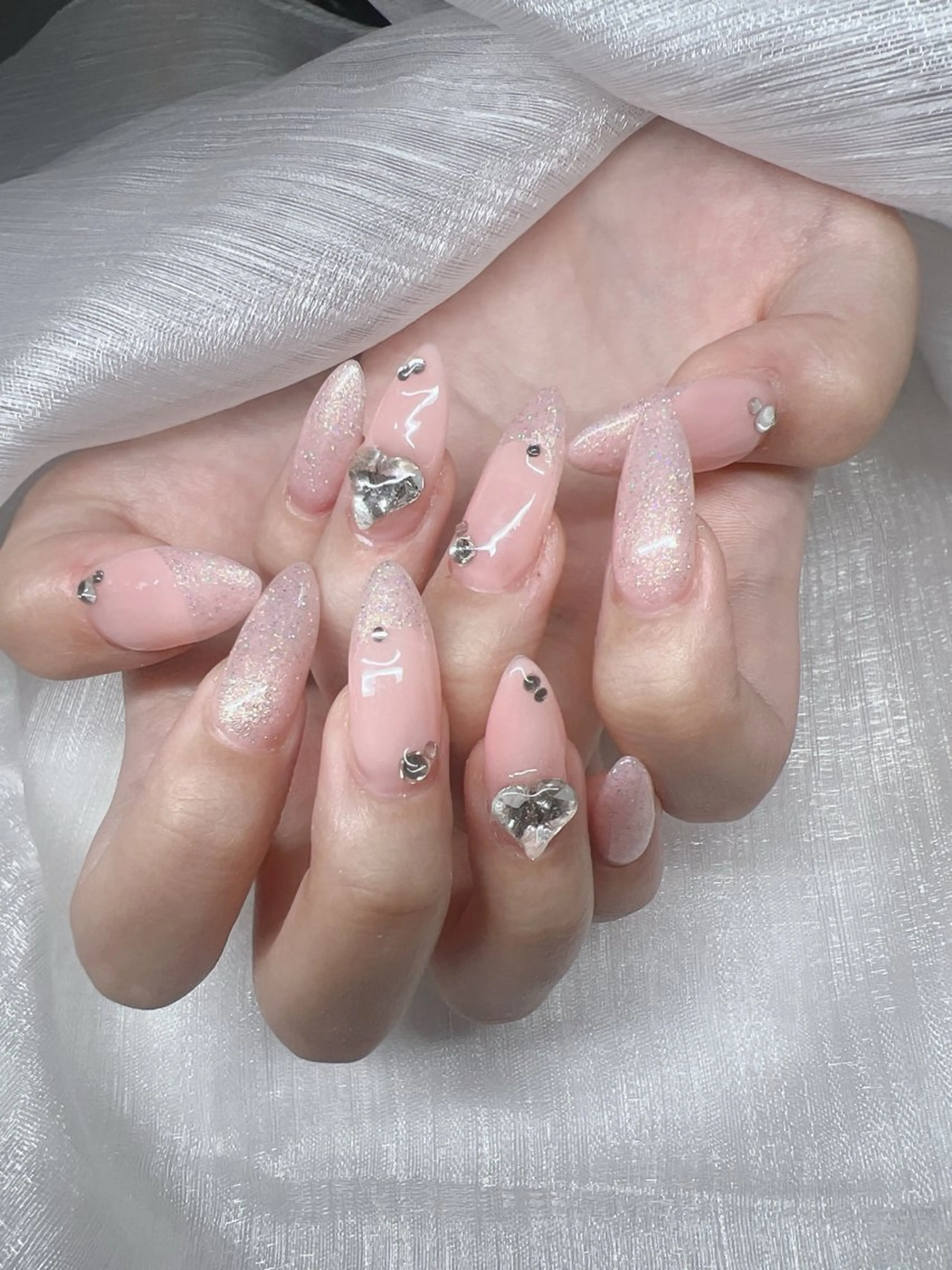 ネイル ハンドネイル Lee Nails チップ長さだし専門店のネイルデザイン