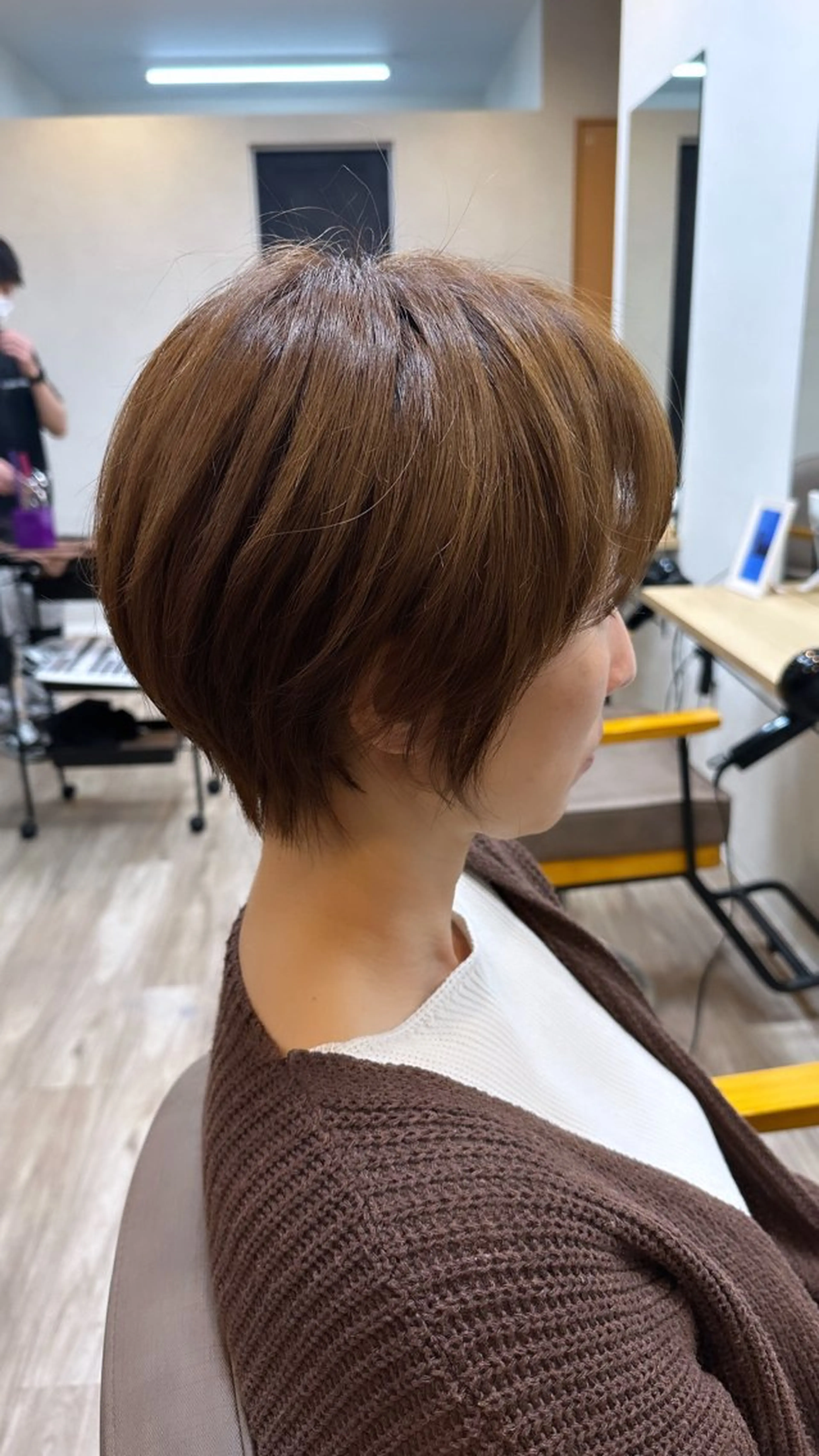 ショート ショートボブ 丸みショート ボブ ショートヘア カット ヘアカラー トリートメント TELA HAIR 土浦店【テーラヘアー】所属・TELA HAIR マネージャーRIKUのヘアスタイル