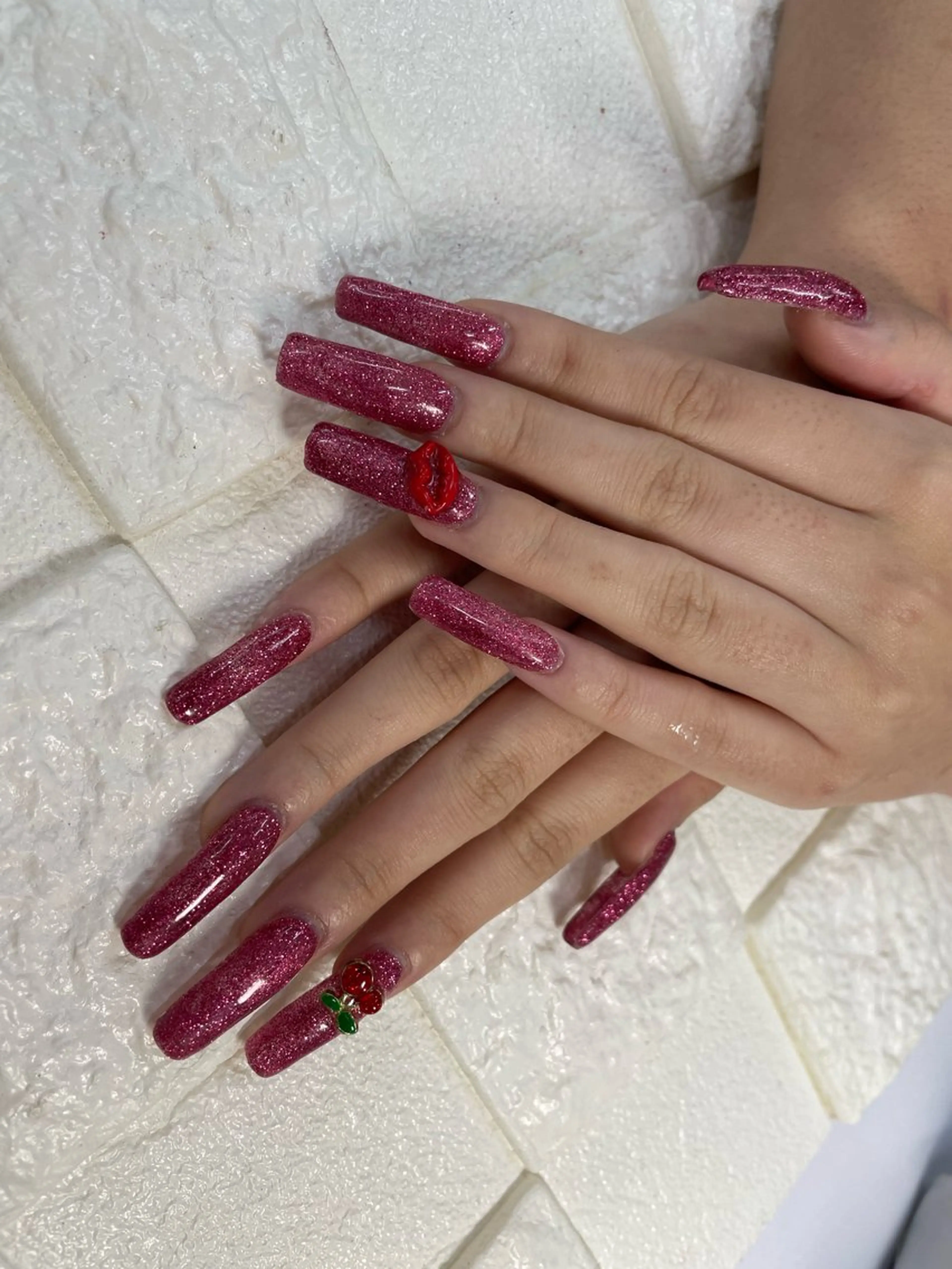 ネイル 長さ出し ワンカラーネイル ハンドネイル LeLien所属・LeLien ♡のネイルデザイン