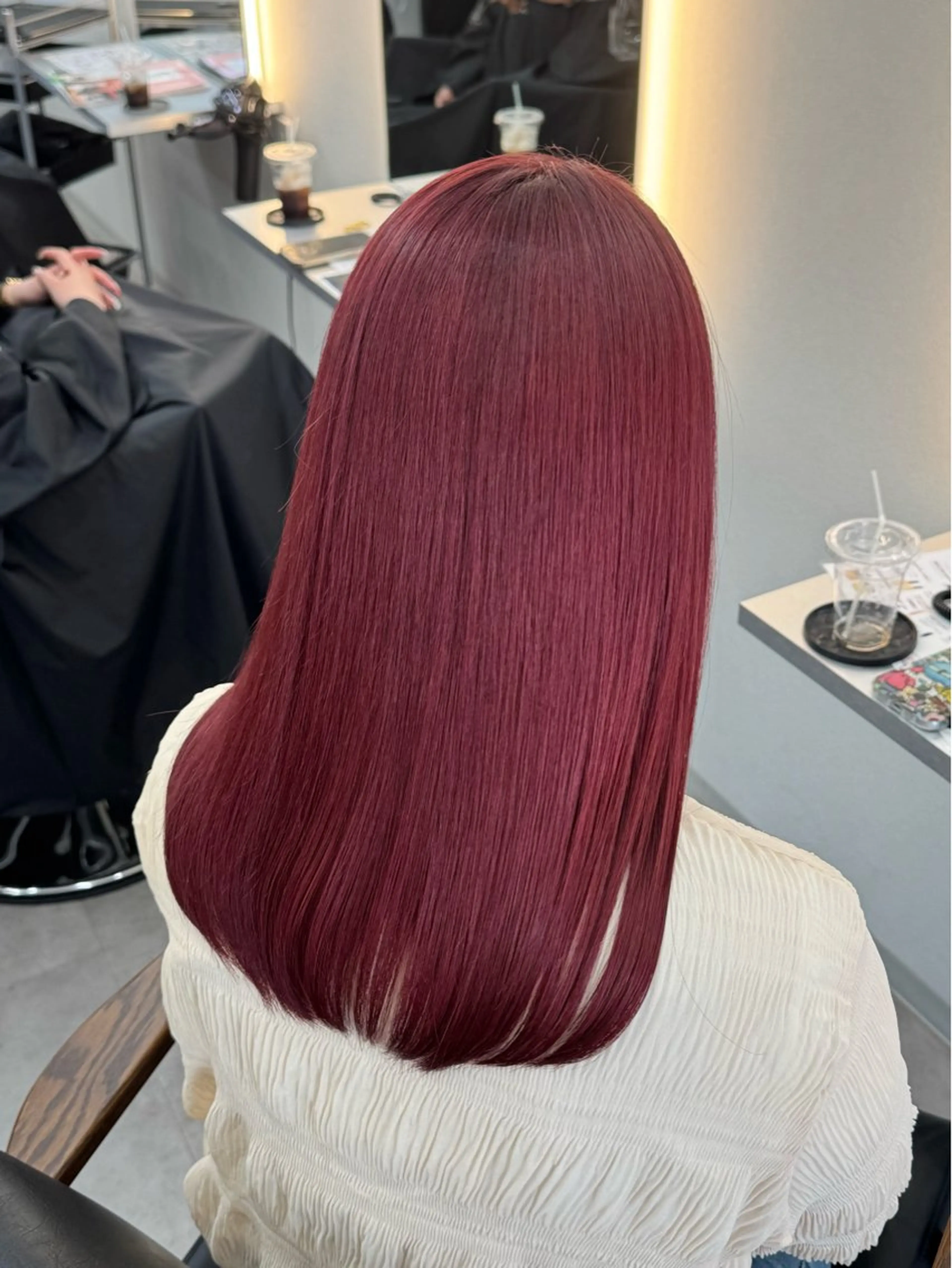 ミディアム ヘアカラー 🫧RIENS/ haruka🫧のヘアスタイル