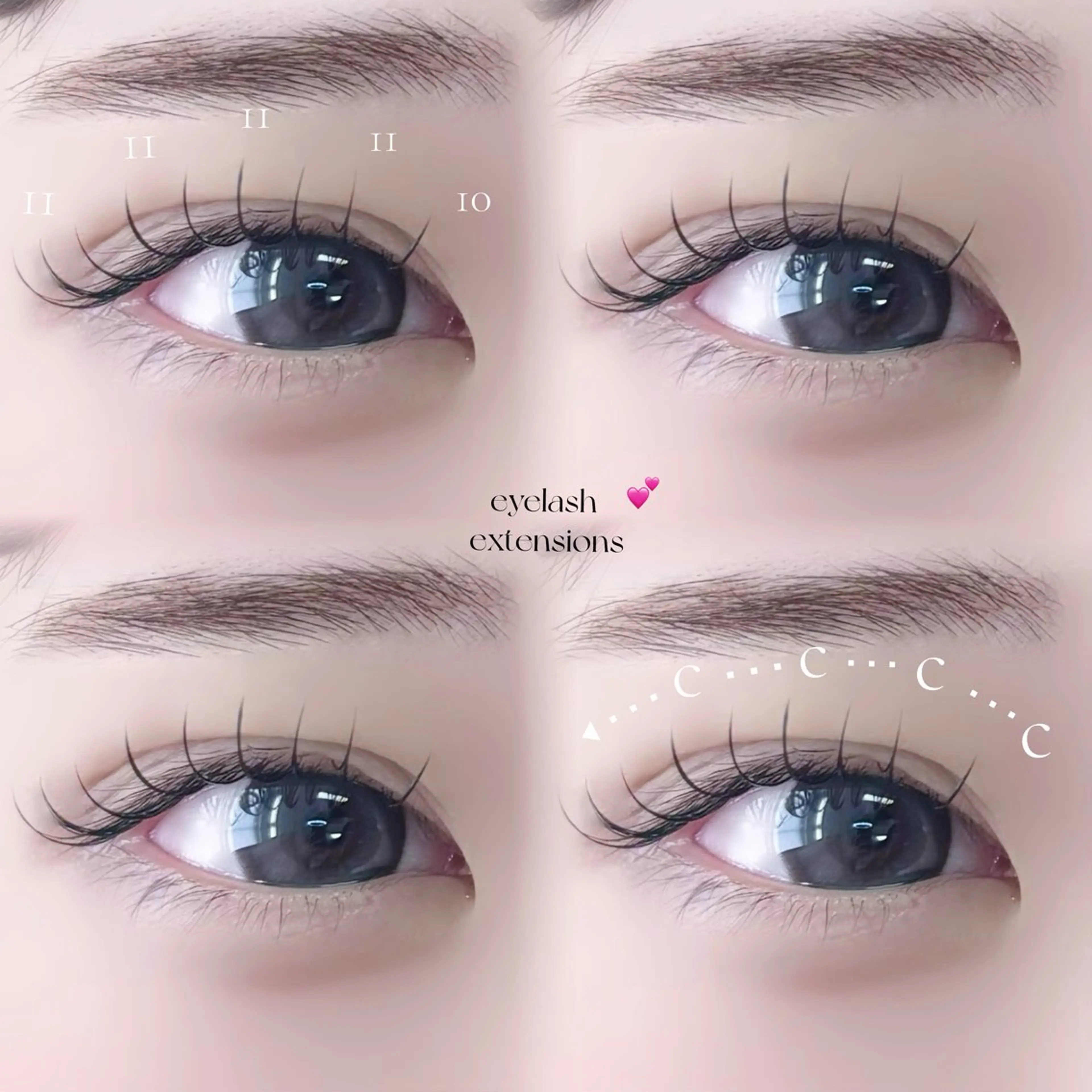 マツエク・マツパ 韓国風束感まつ毛🩵 Nozomiのマツエク・マツパデザイン