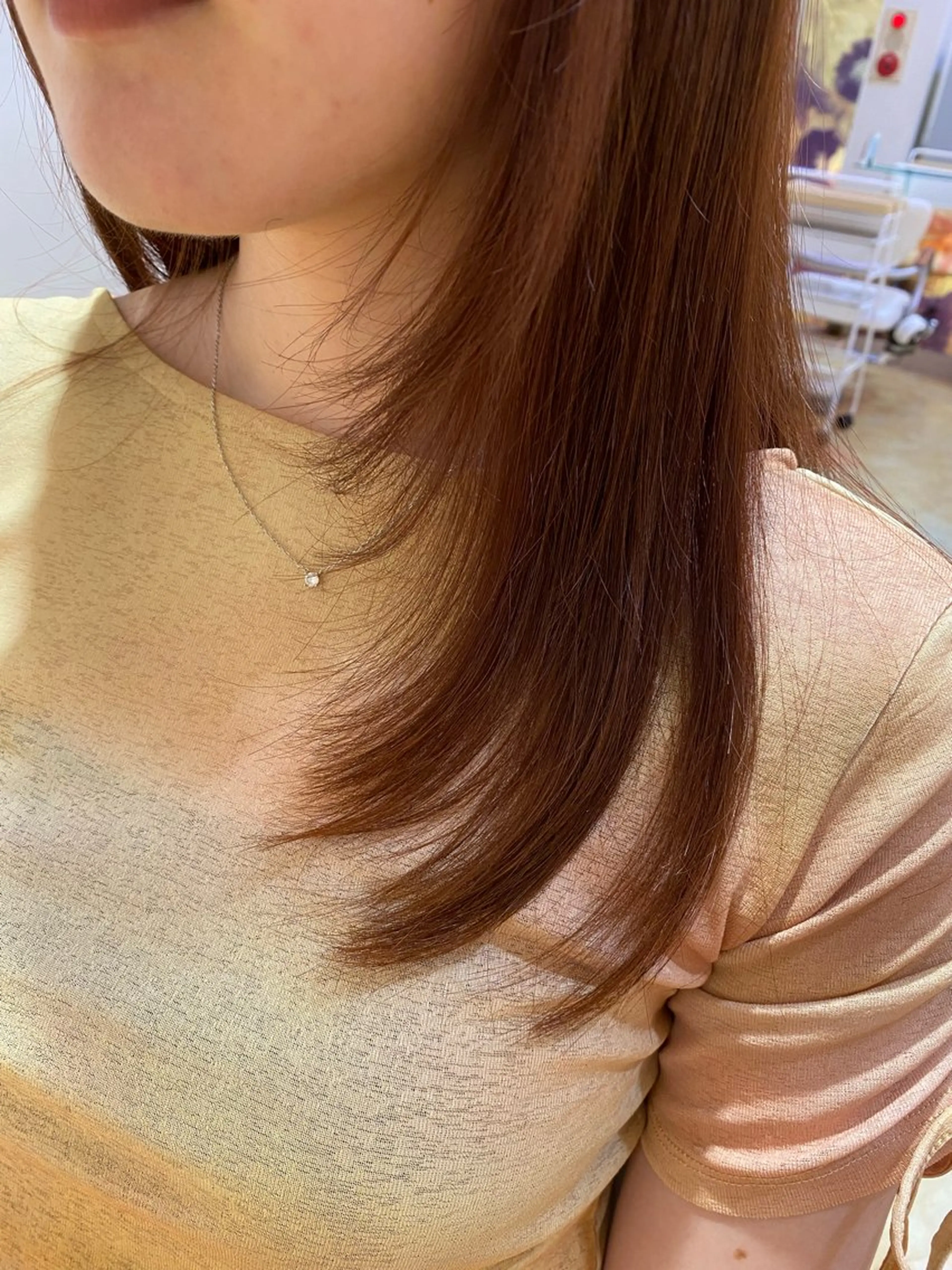 ミディアム カラー 顔まわりレイヤー レイヤーカット 小顔カット 癒しのヘッドスパ🌿 Chikaのヘアスタイル