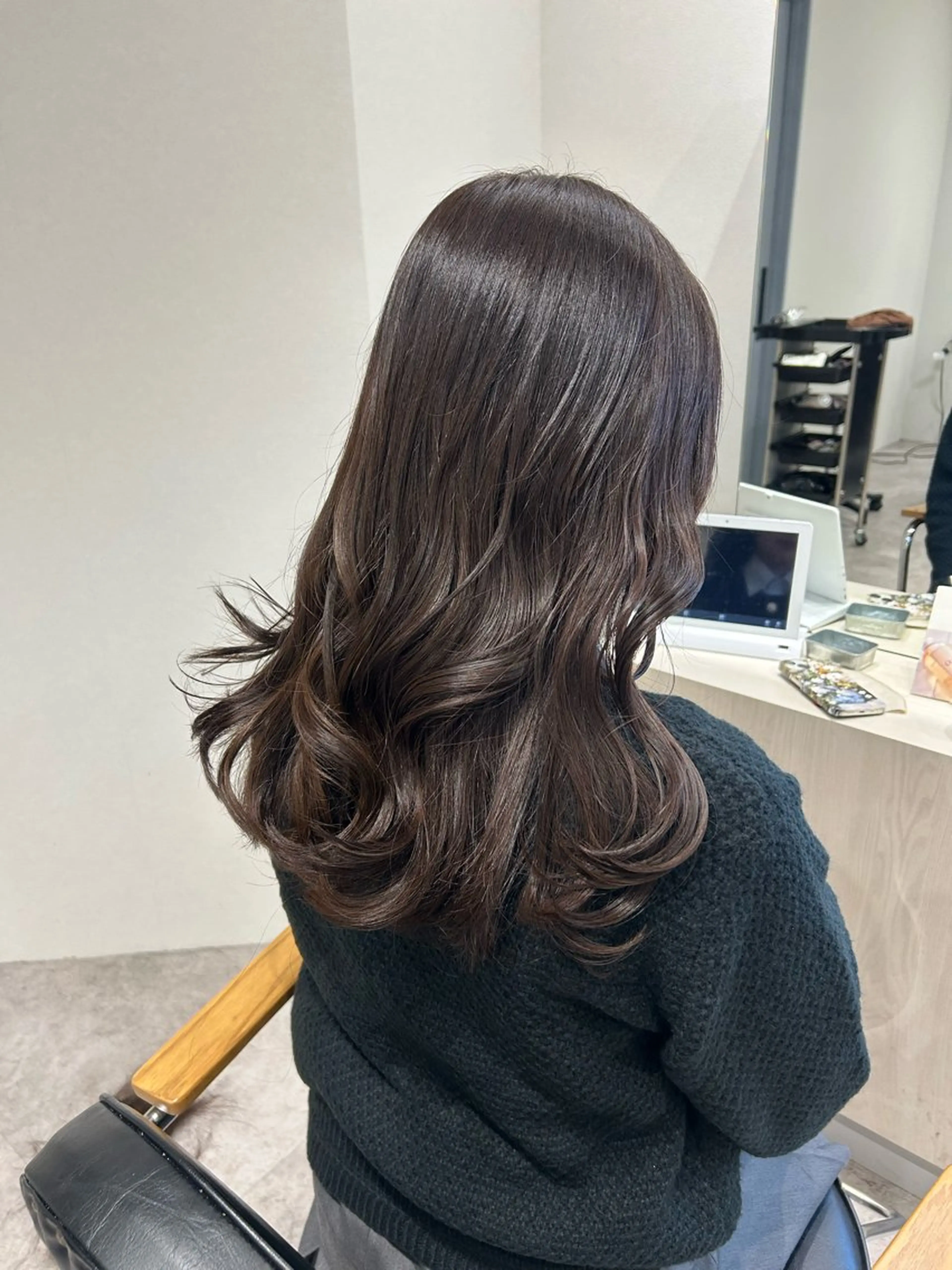 ミディアム カラー ヘアアレンジ ブラウンカラー ヘアカラー ボブ /ニュアンス/ satomi🧸💖のヘアスタイル