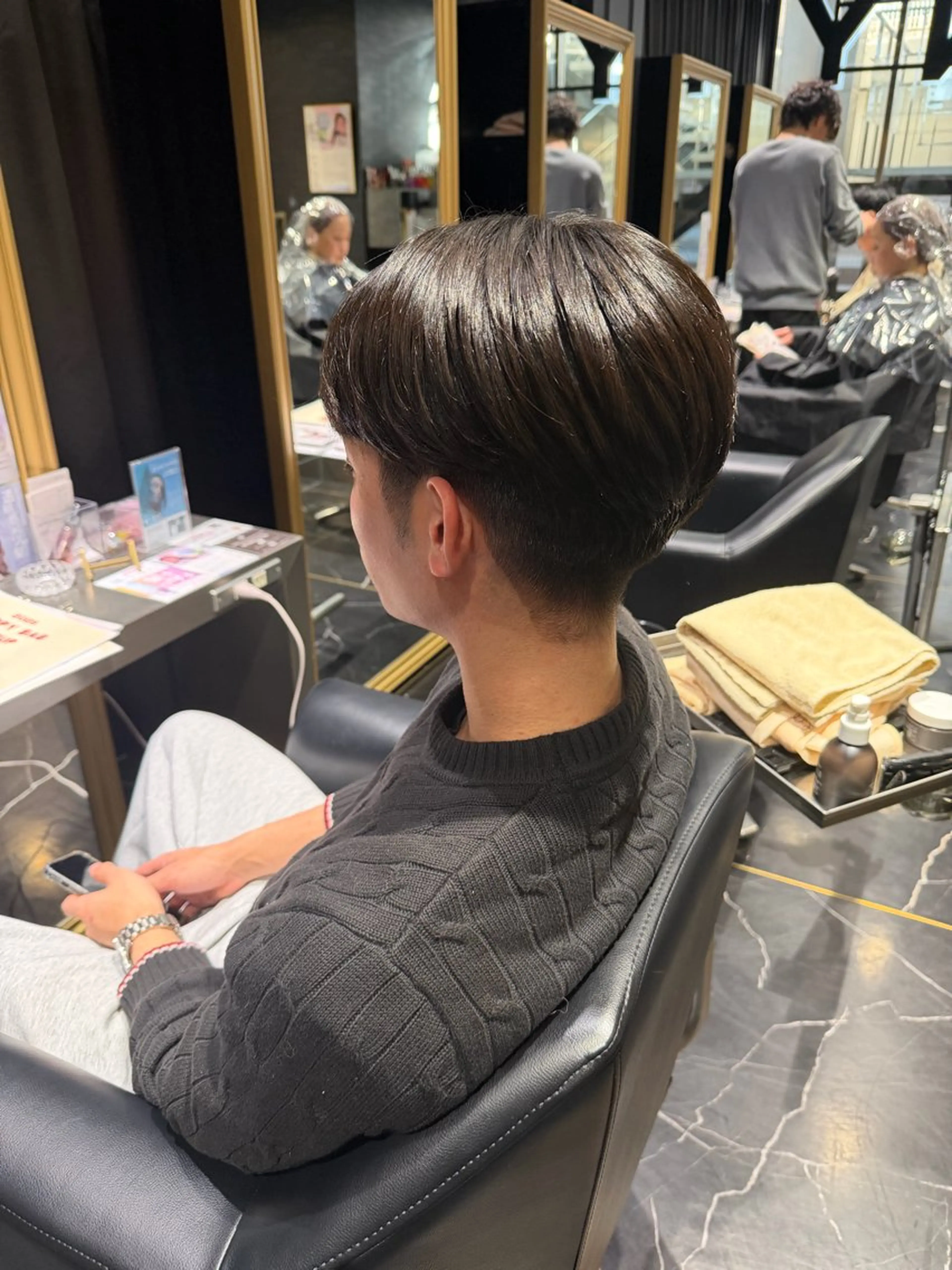 メンズ マッシュ カット 【メンズカット】 佐々木やすは🪴のヘアスタイル