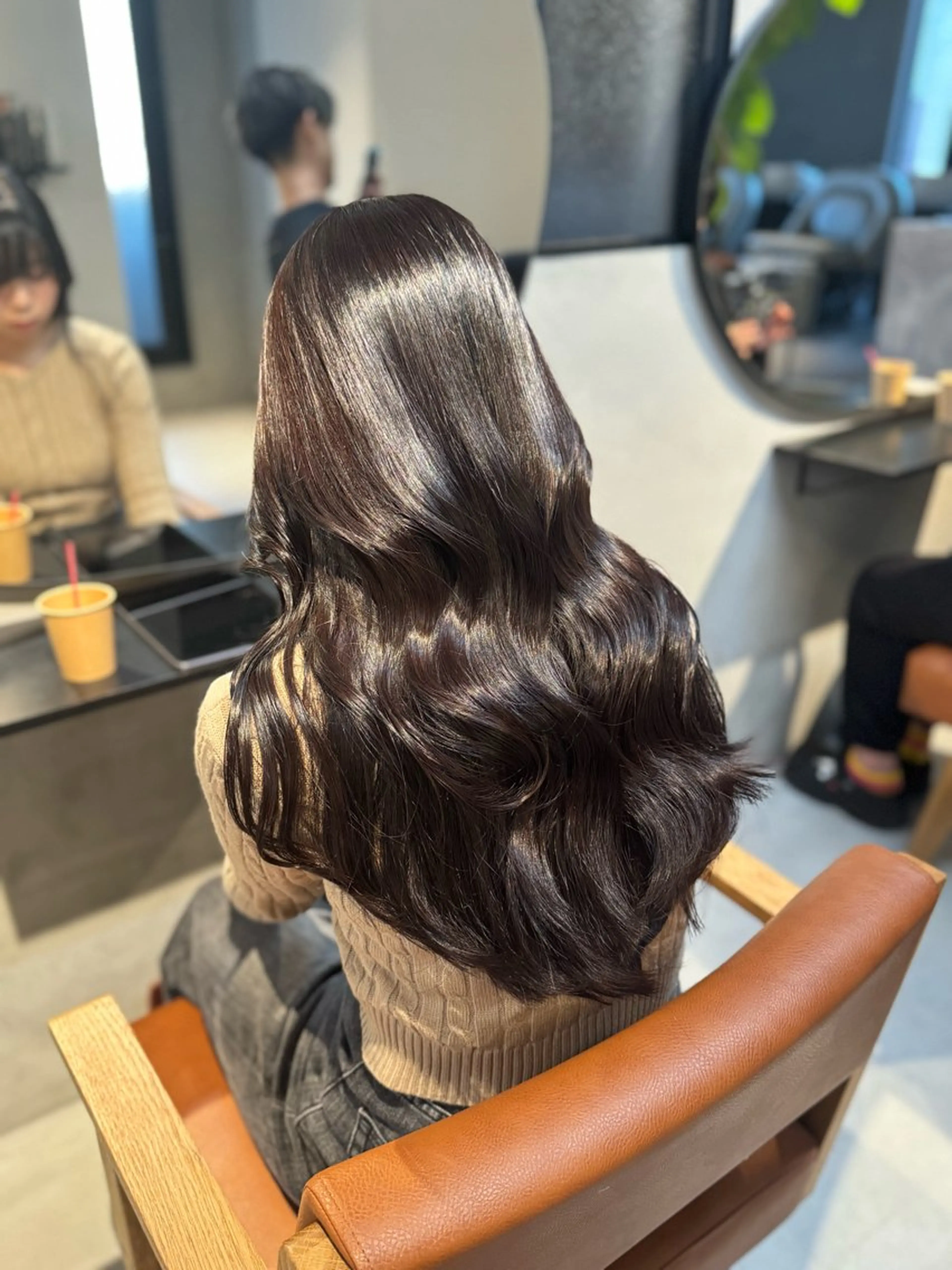 ロング ヘアカラー LENORA所属・肥後橋美容室/ 透明感カラー/韓国風のヘアスタイル