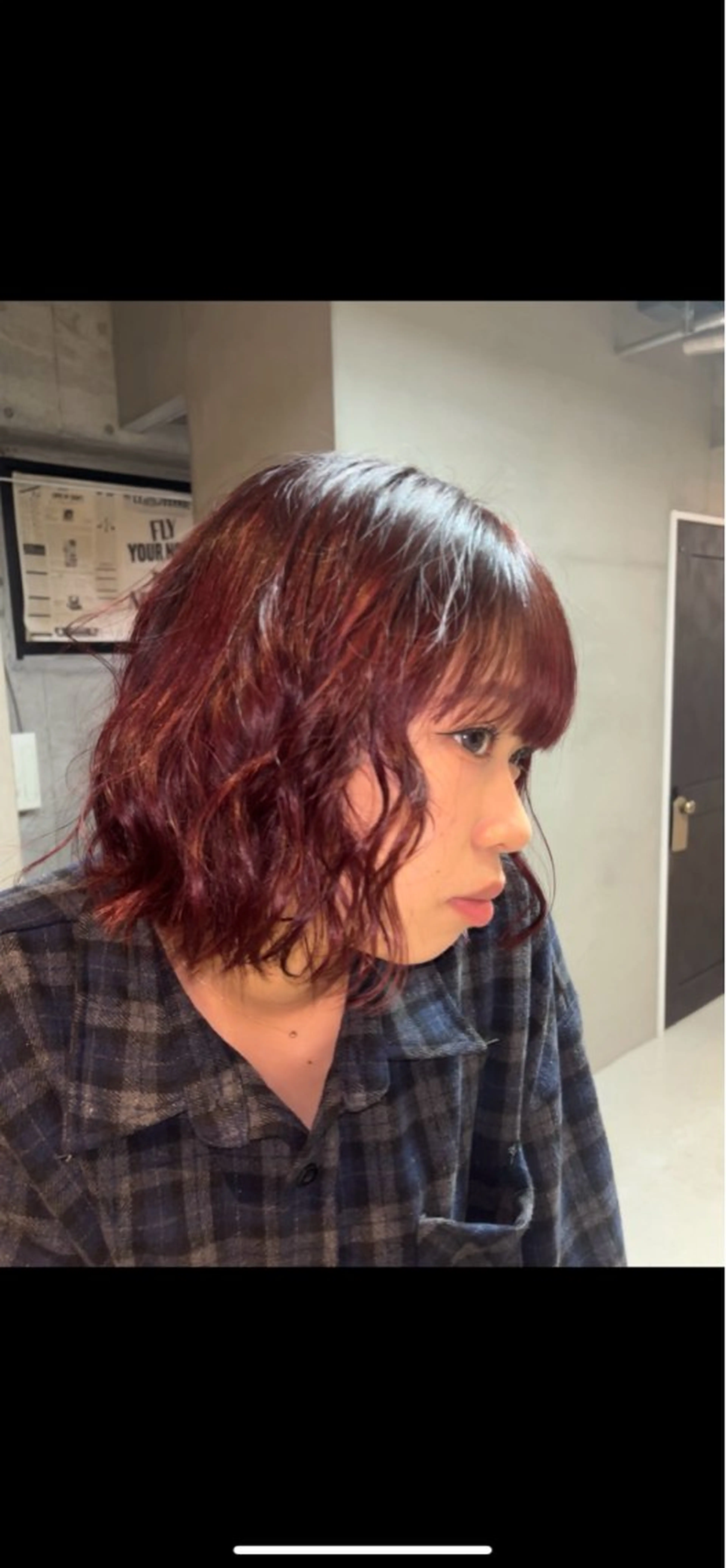 ミディアム カラー ヘアアレンジ ブラウンカラー 河坂 昌恵のヘアスタイル
