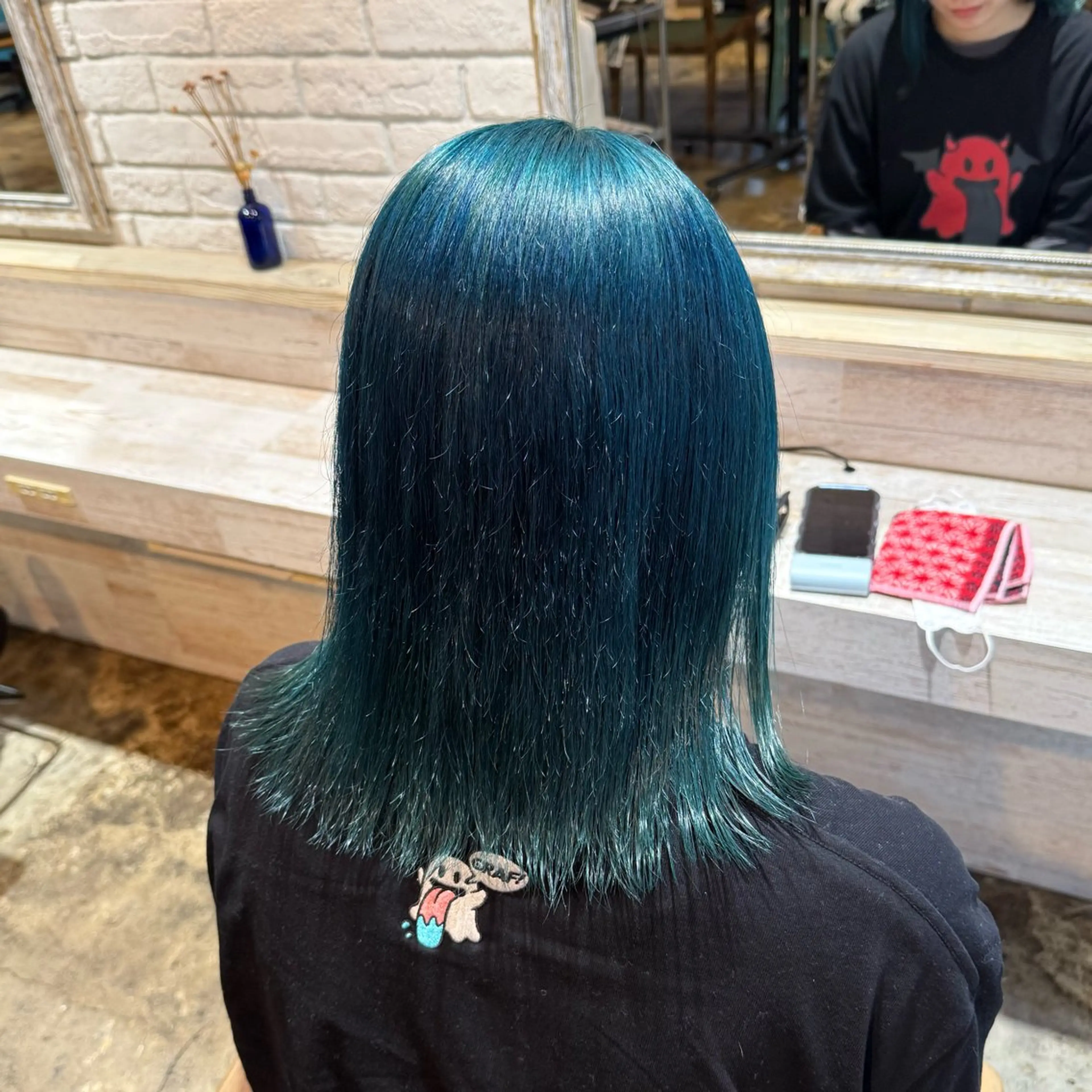 ミディアム カラー カット ヘアカラー トリートメント 透明感カラー/パーマ 🌀アオノアユミのヘアスタイル