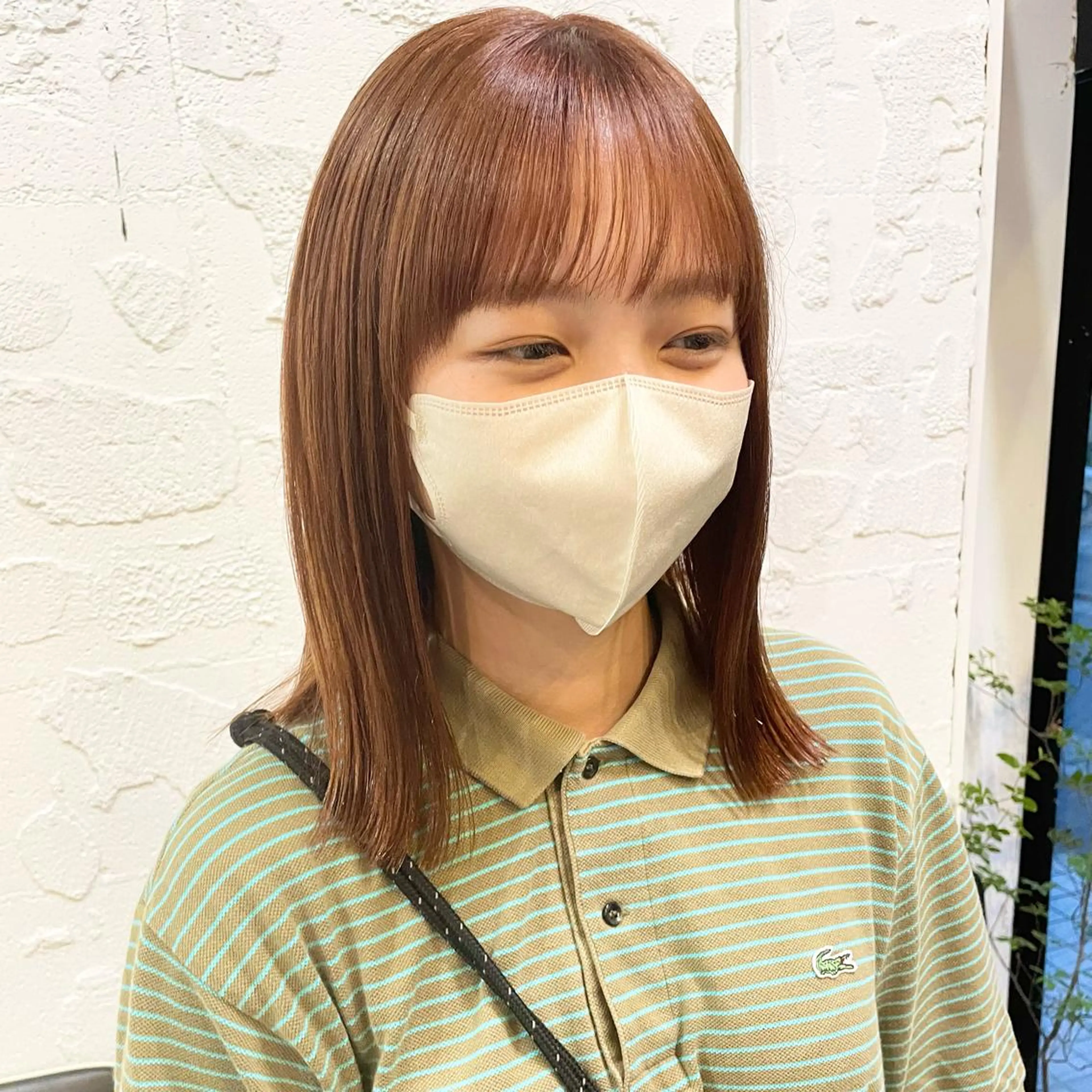 ミディアム カラー ヘアカラー トリートメント 🌿ボブ・レイヤー 🌿　木梨健太のヘアスタイル