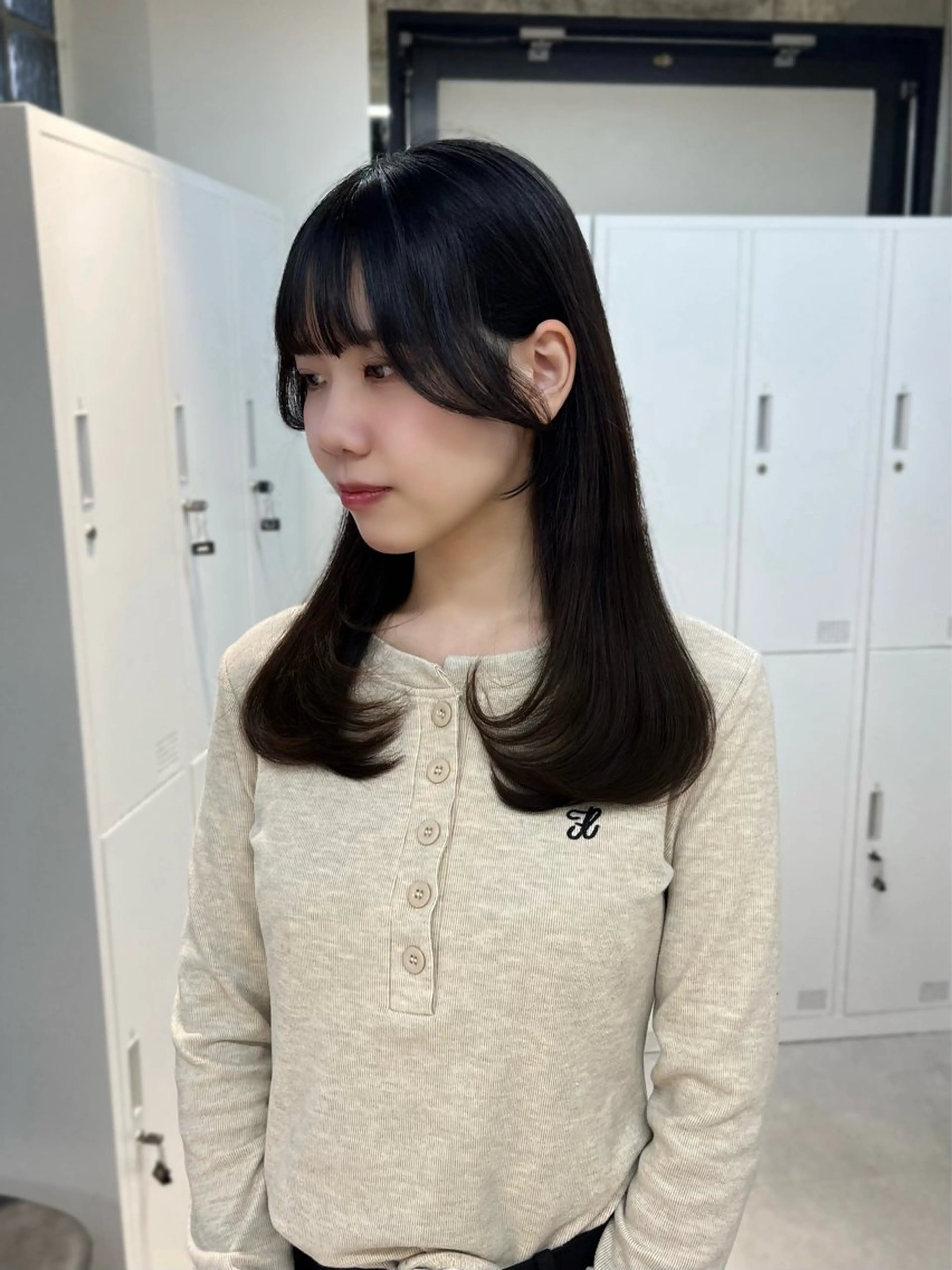 カラー ヘアアレンジ カット ヘアカラー 似合わせ顔まわり カット🤍森尾真由美のヘアスタイル