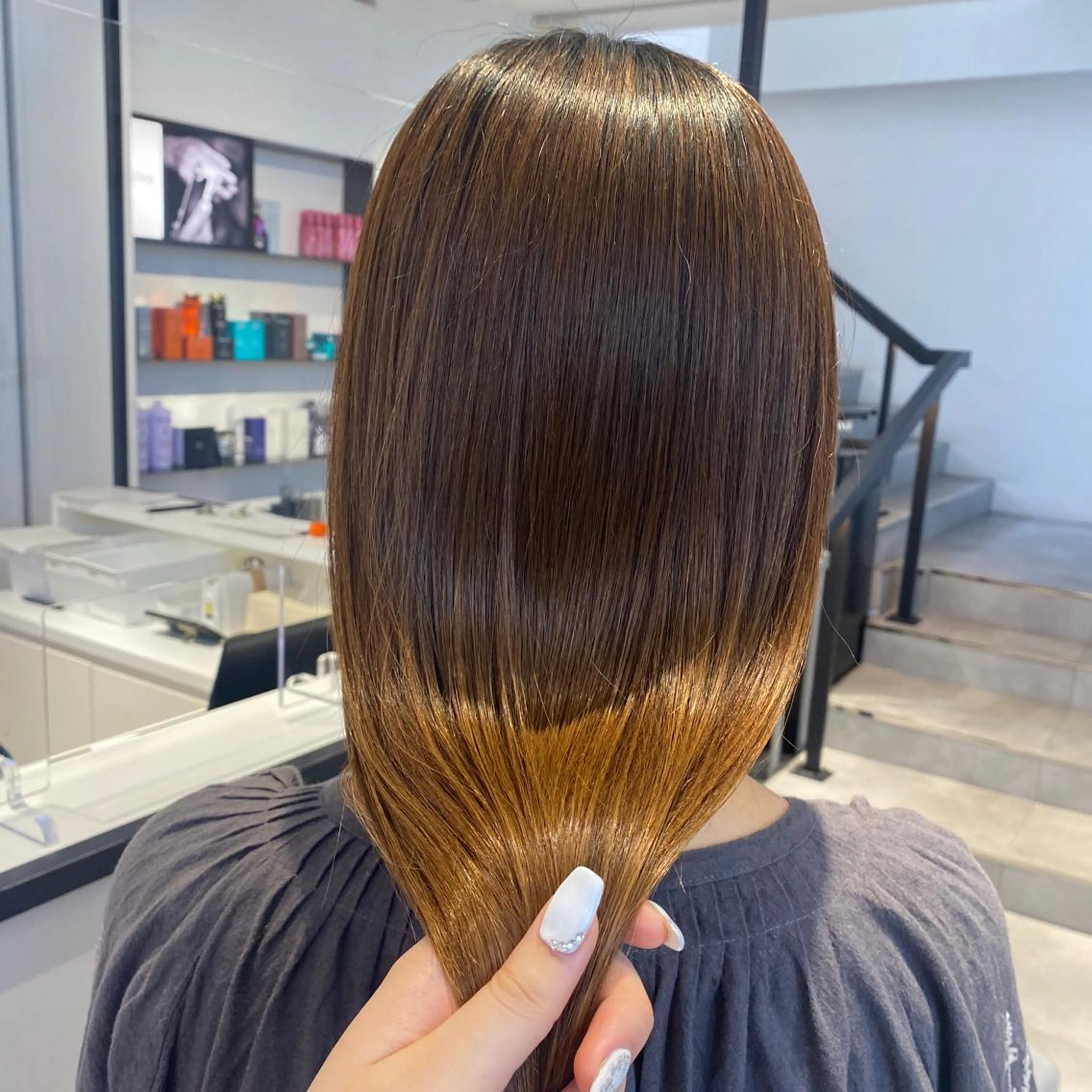 酸性ストレート・ メンズ 三原 楊子のヘアスタイル