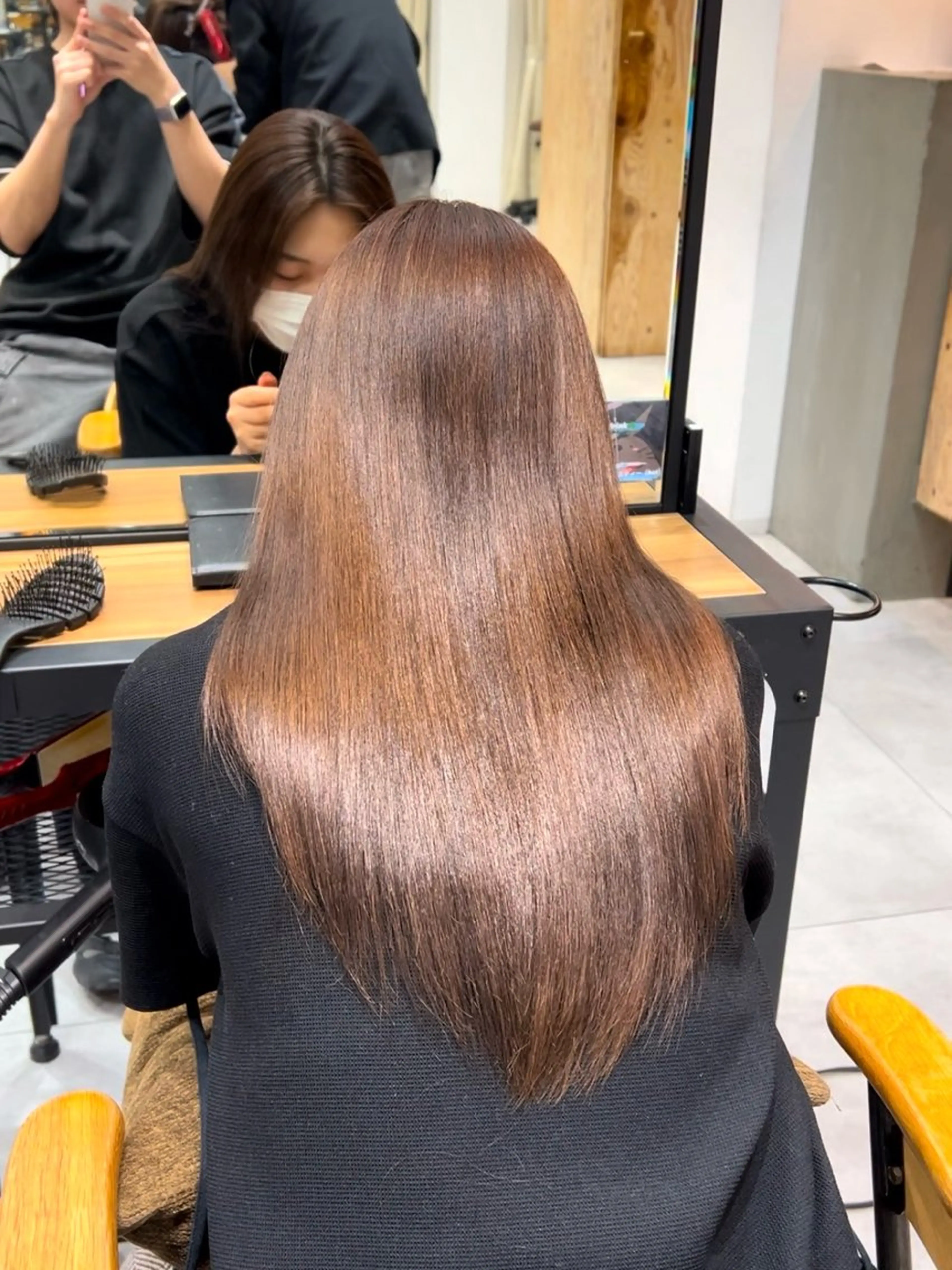 ロング ヘアカラー 縮毛矯正 トリートメント 美髪矯正/酸性スト 髪質改善/みゅー🍒のヘアスタイル