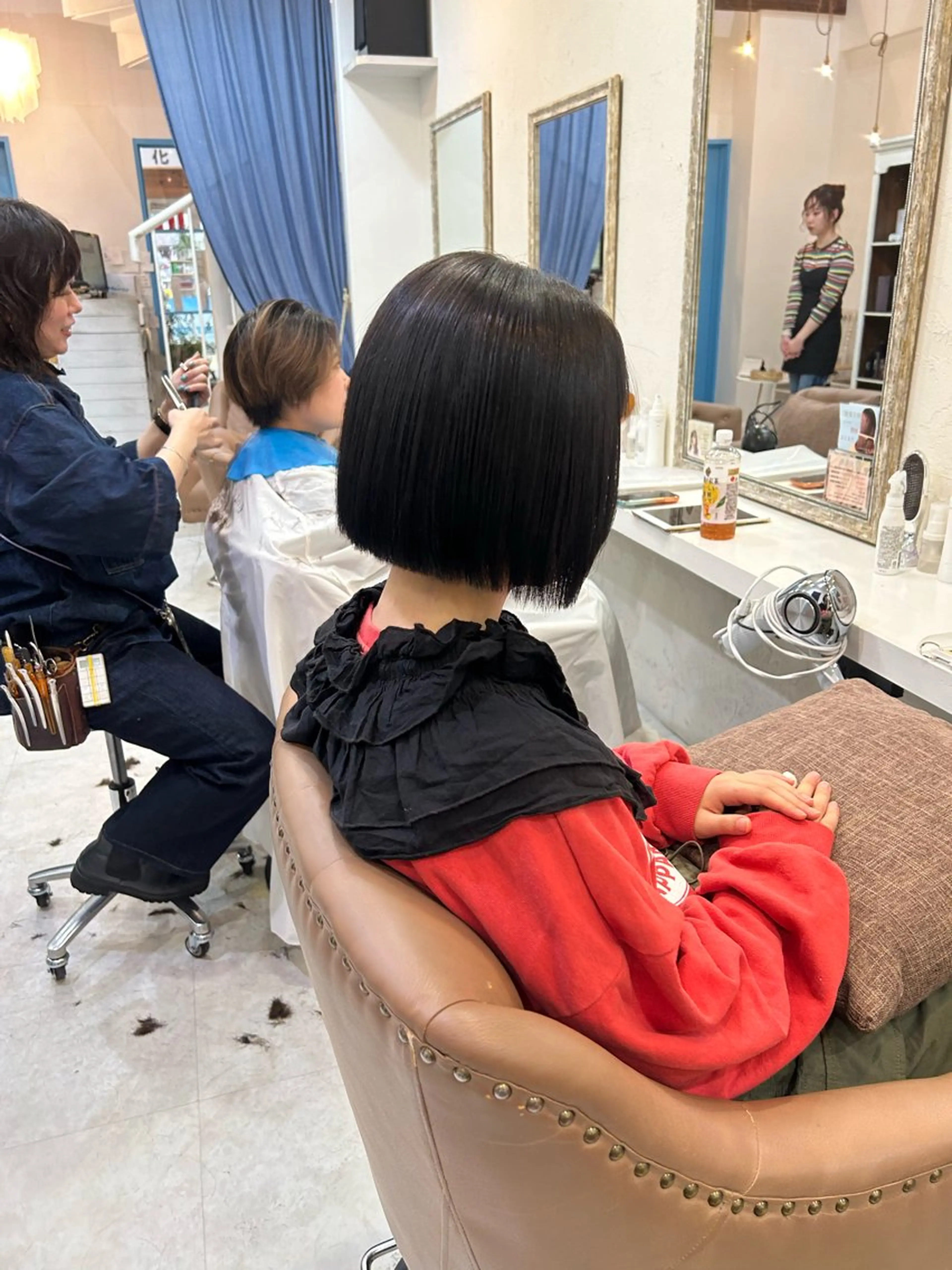 ショート 切りっぱなしボブ ボブ lole.所属・lole. まさきのヘアスタイル