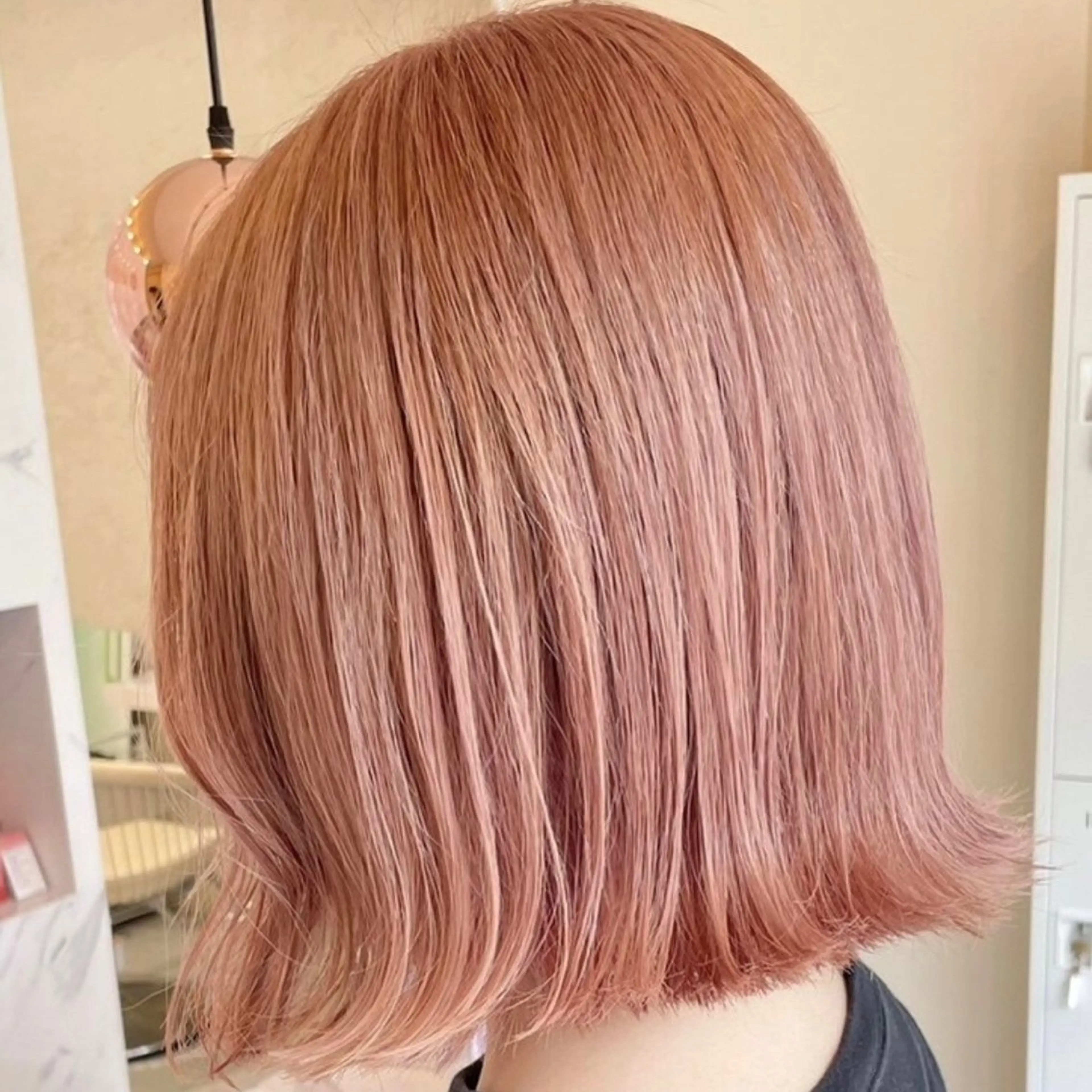 ミディアム カット ヘアカラー トリートメント 韓国風レイヤー🗝要 暗透カラー📓吉祥寺のヘアスタイル
