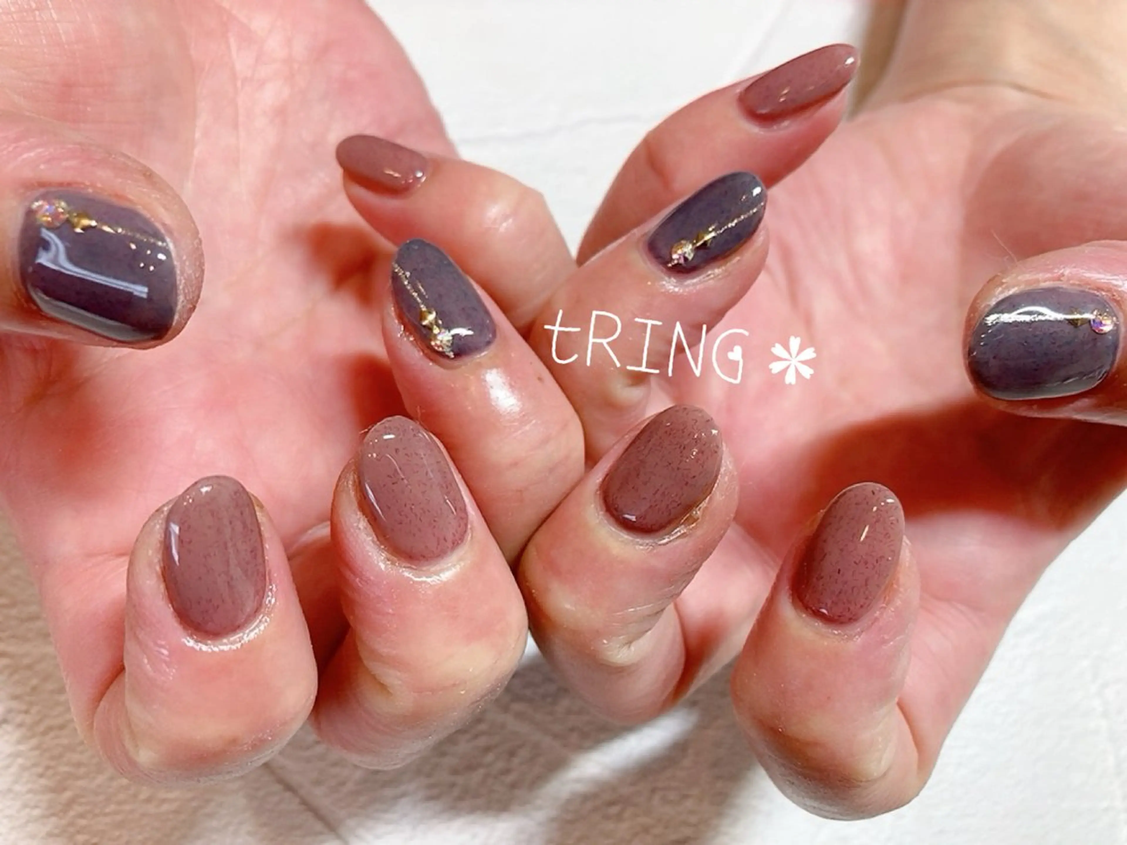 ネイル ハンドネイル tRING* しいの木台のネイルデザイン