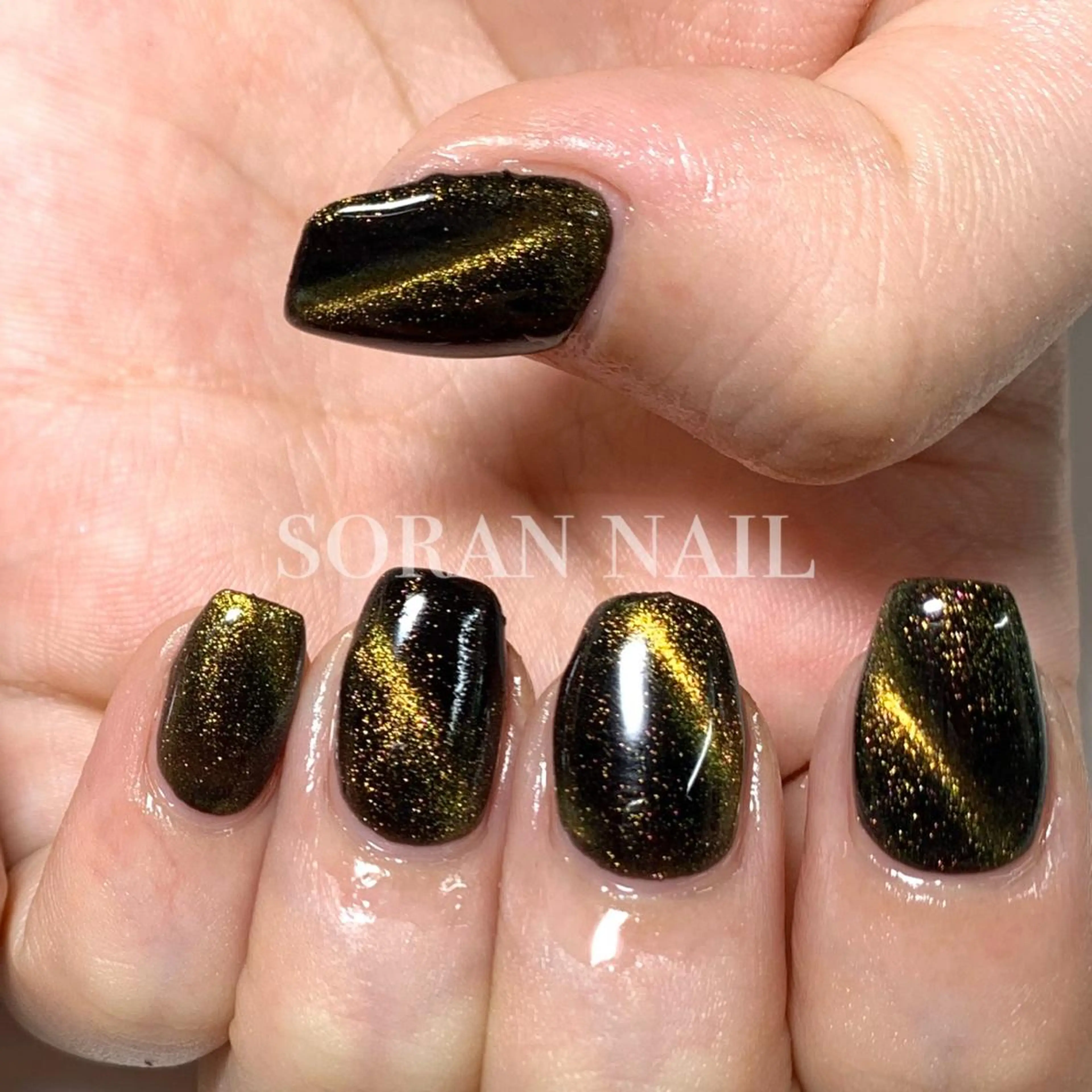 ネイル ジェルネイル マグネットネイル soran nailのネイルデザイン