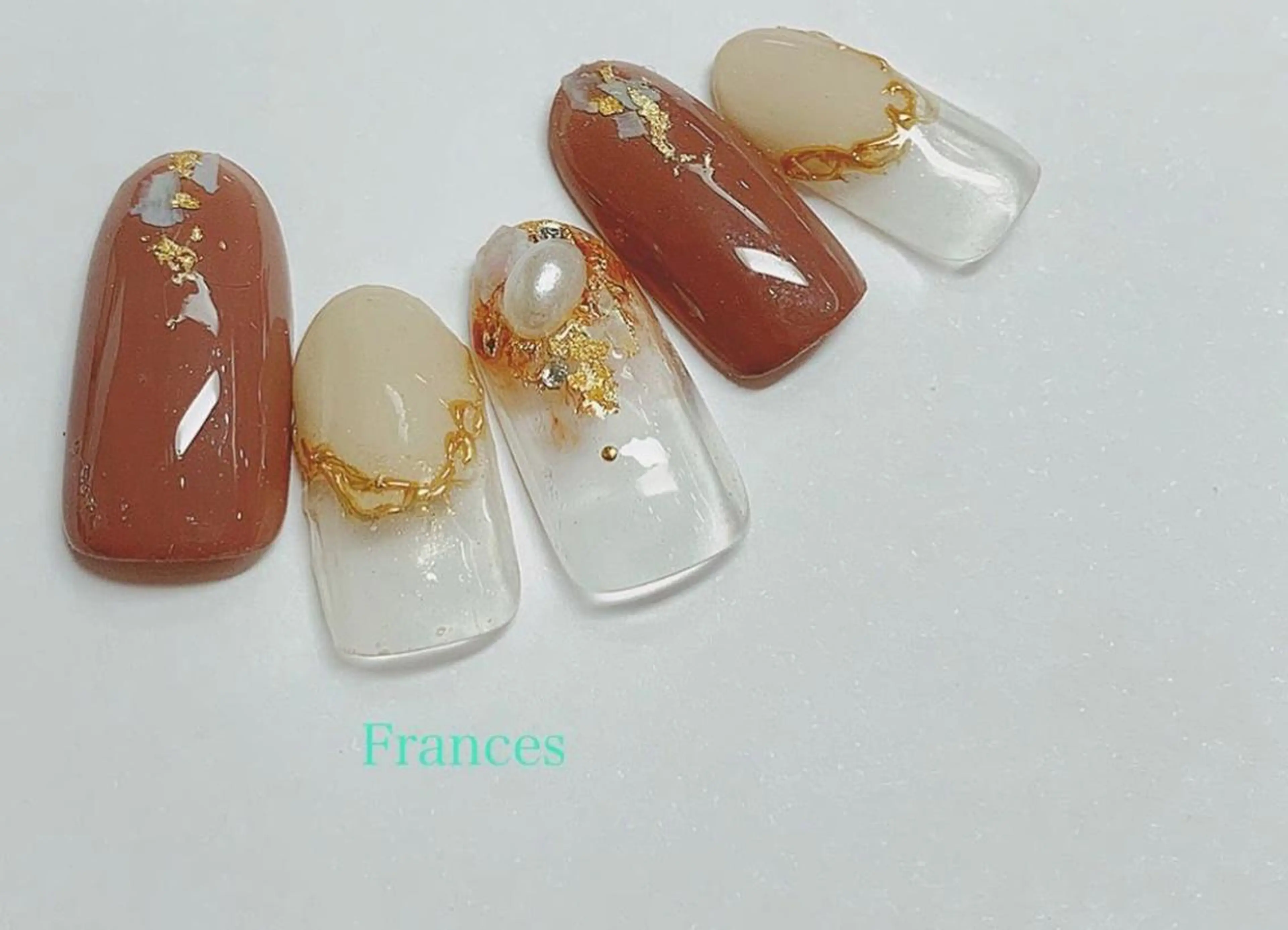 ネイル マットネイル ハンドネイル Frances 今村のネイルデザイン