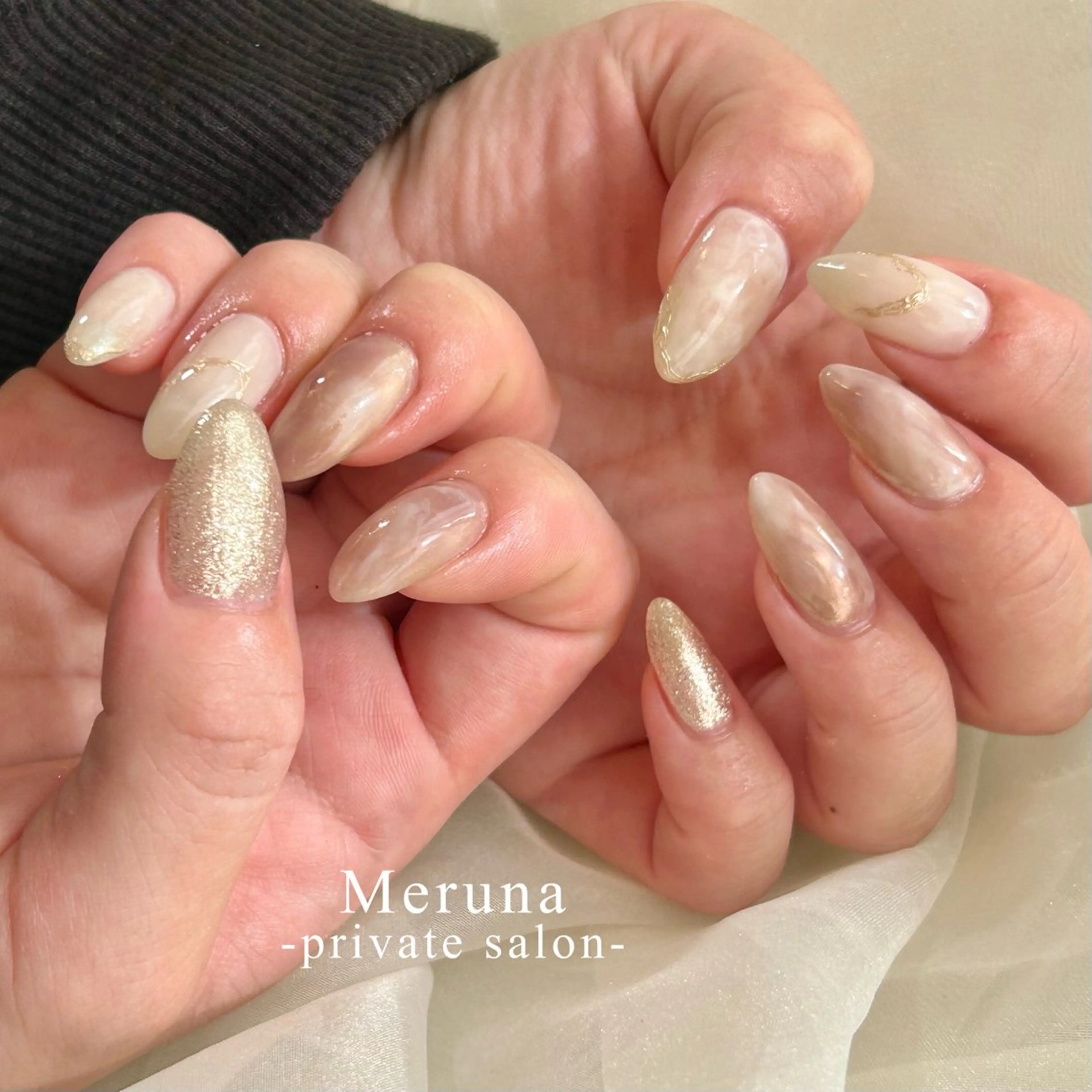 ネイル ハンドネイル Meruna .ﾒﾙｰﾅ.のネイルデザイン