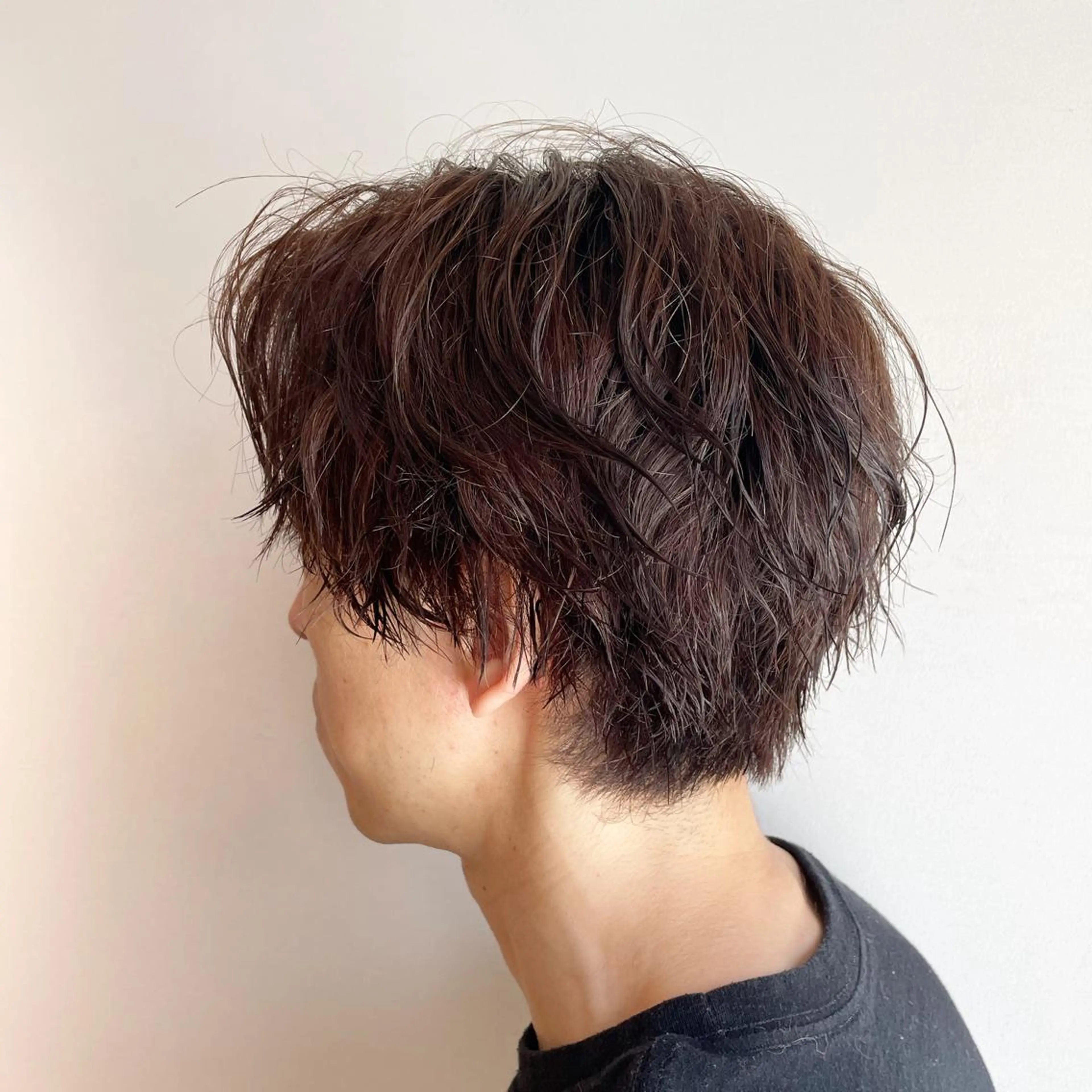 メンズパーマ+カットの写真