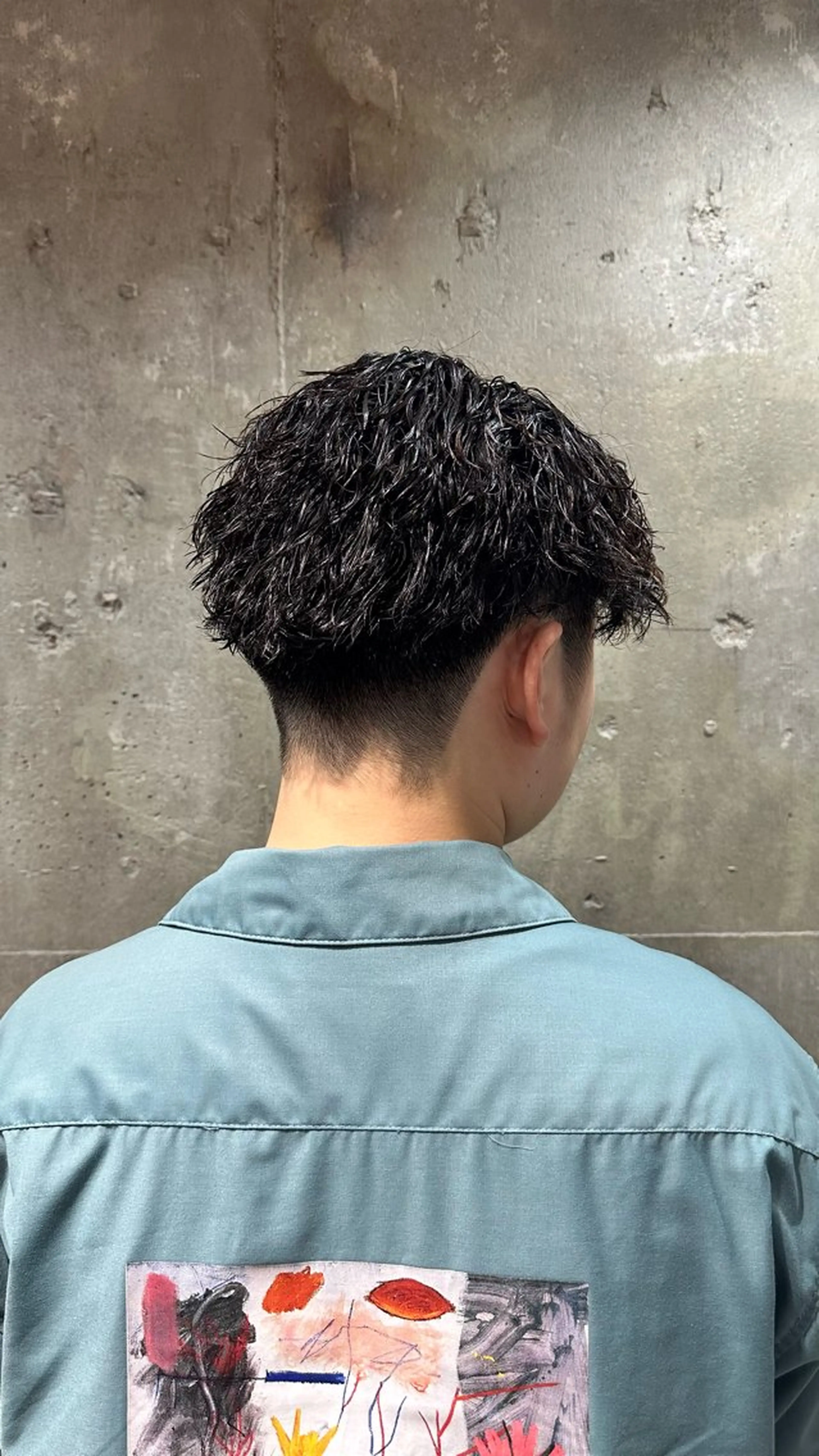 ショート パーマ メンズ メンズパーマ ツイストスパイラルパーマ スパイラルパーマ メンズサロン alfRed白井のヘアスタイル