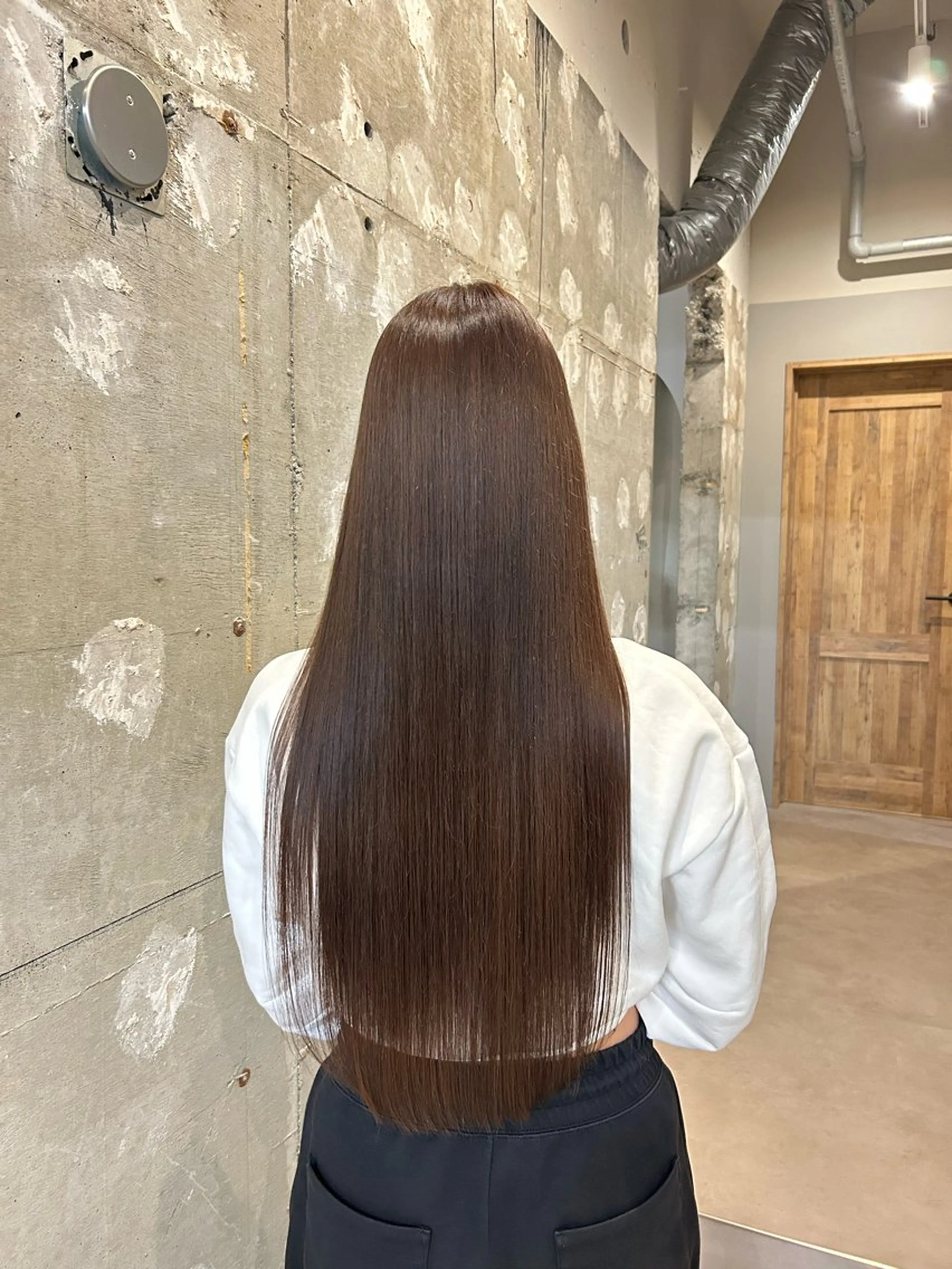 ロング カラー ブラウンカラー ヘアカラー トリートメント マユ/ SYS by fitのヘアスタイル