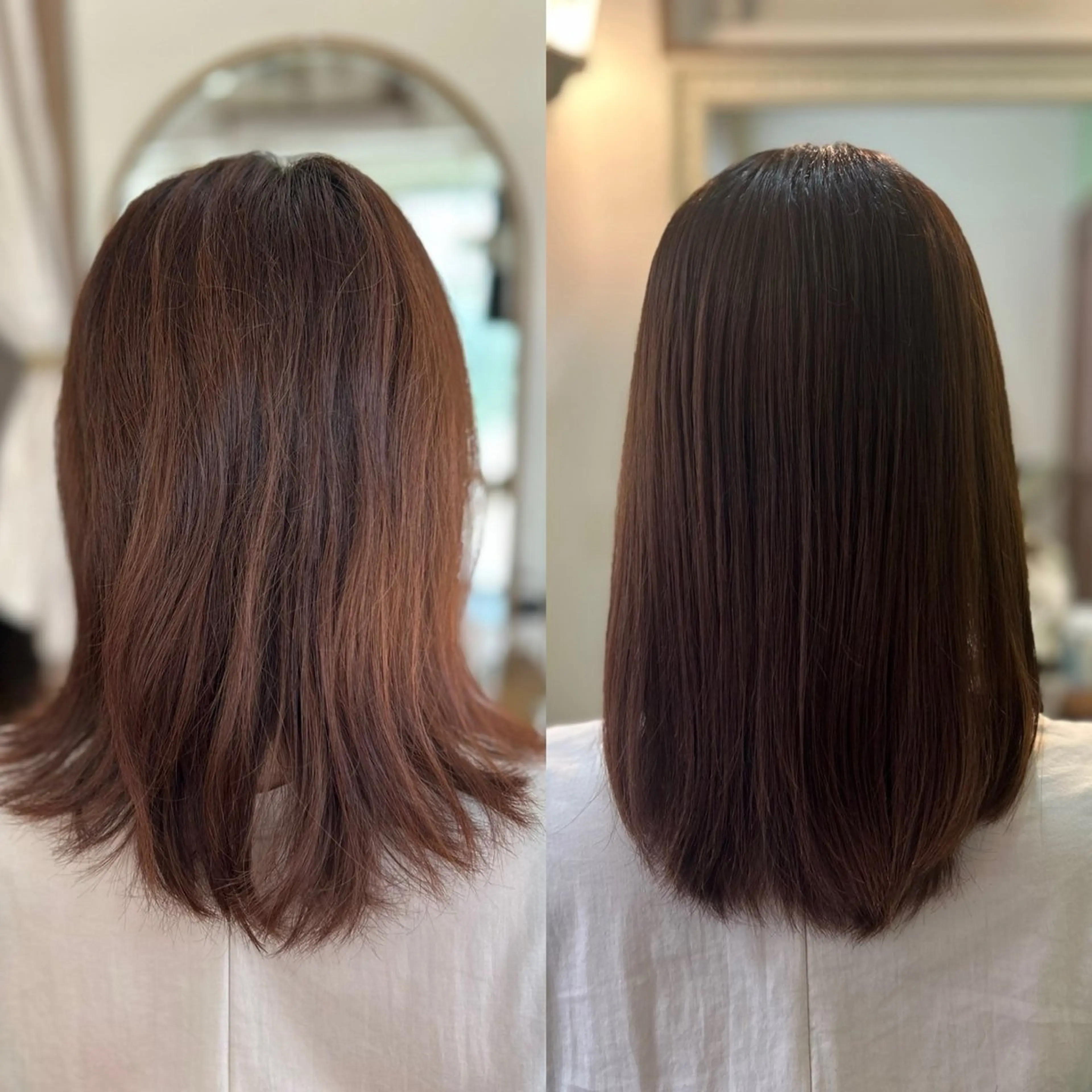 セミロング 縮毛矯正 E. Chiakiのヘアスタイル