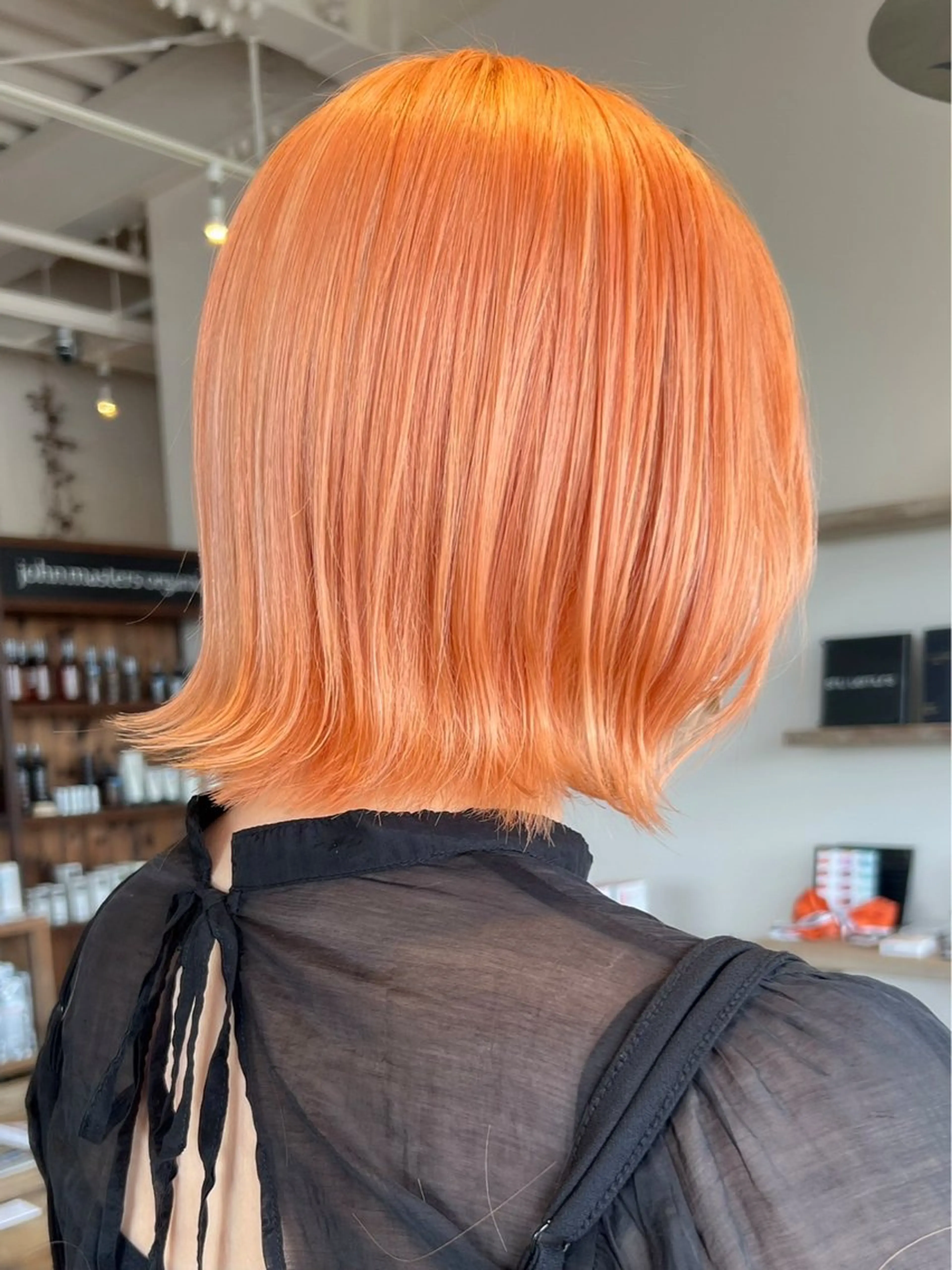 ミディアム ヘアカラー トリートメント 透明感カラー/パーマ 🌀アオノアユミのヘアスタイル