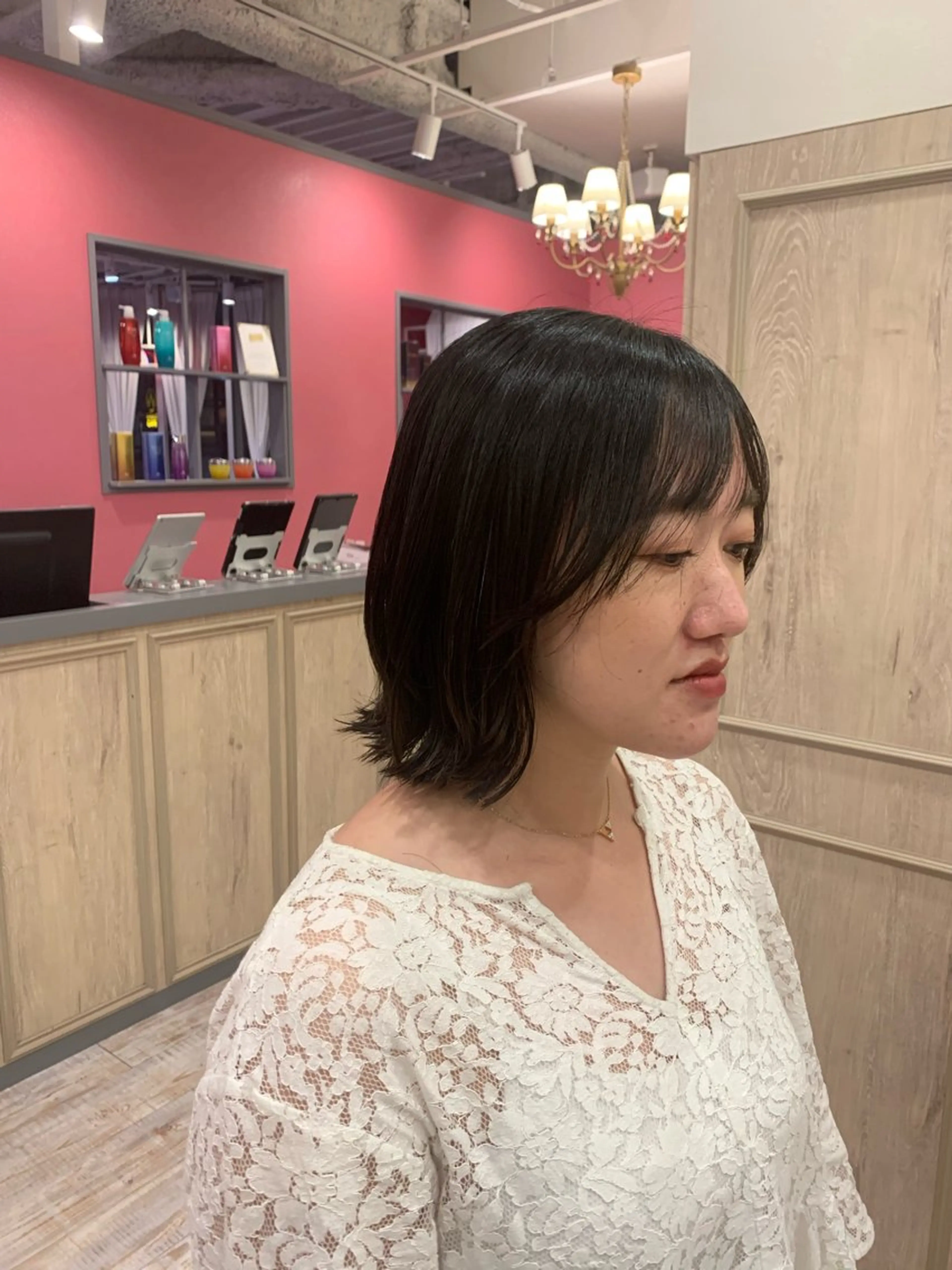 ミディアム 梅田美容室　山本 歩夢のヘアスタイル