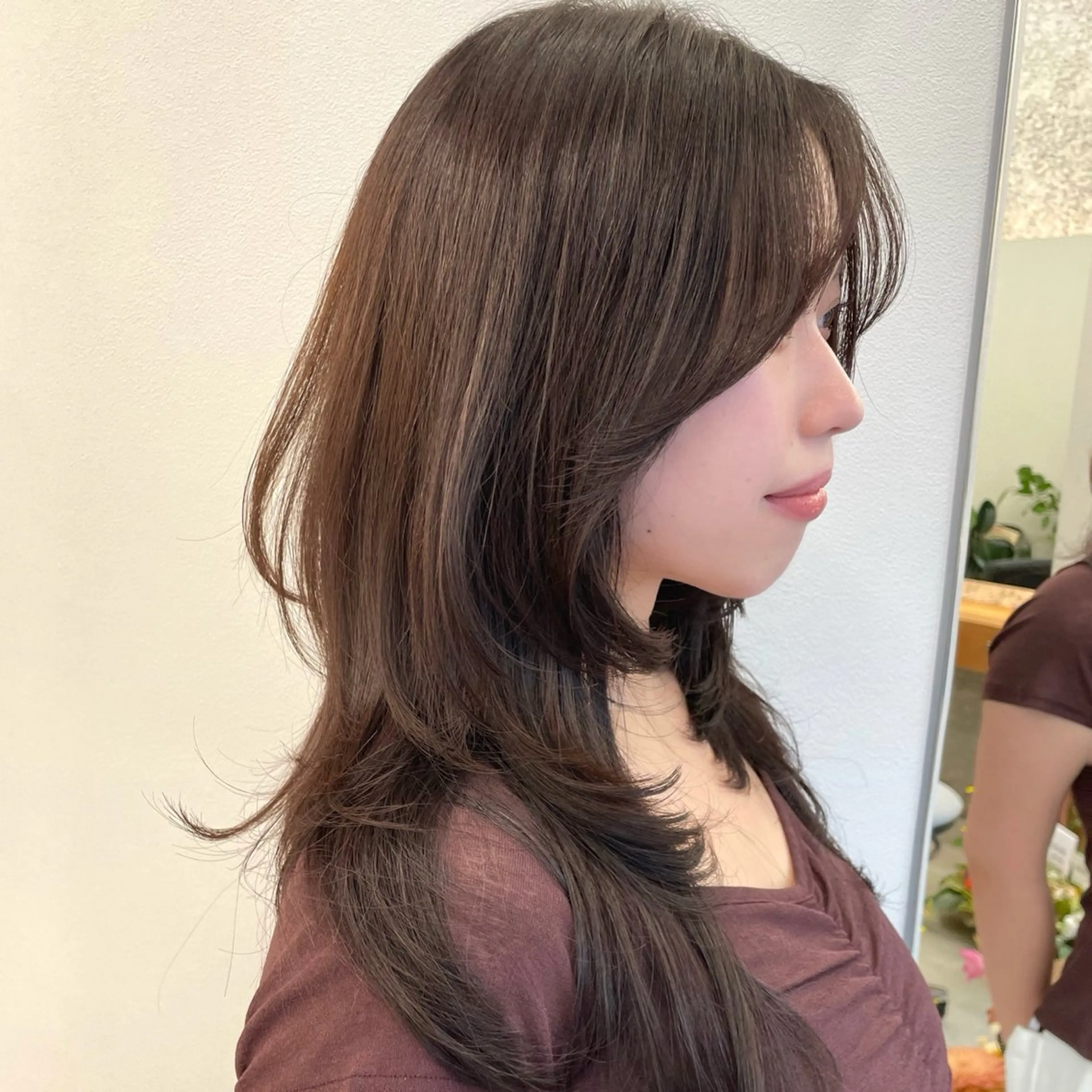 セミロング ハッシュカット ハイレイヤー レイヤーカット POCKET渋谷所属・minami🤎 レイヤーカットのヘアスタイル