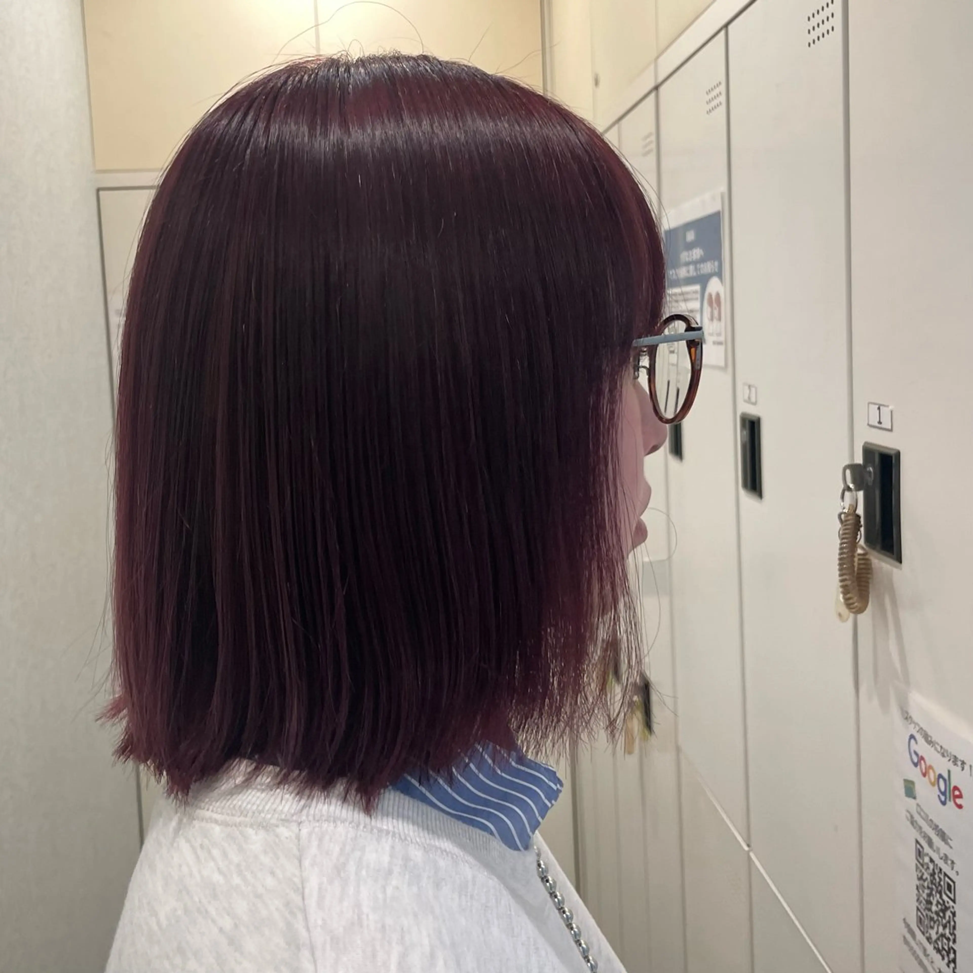 セミロング カラー カット ヘアカラー トリートメント 💎久米川 東村山 BASSAサトウ💎のヘアスタイル