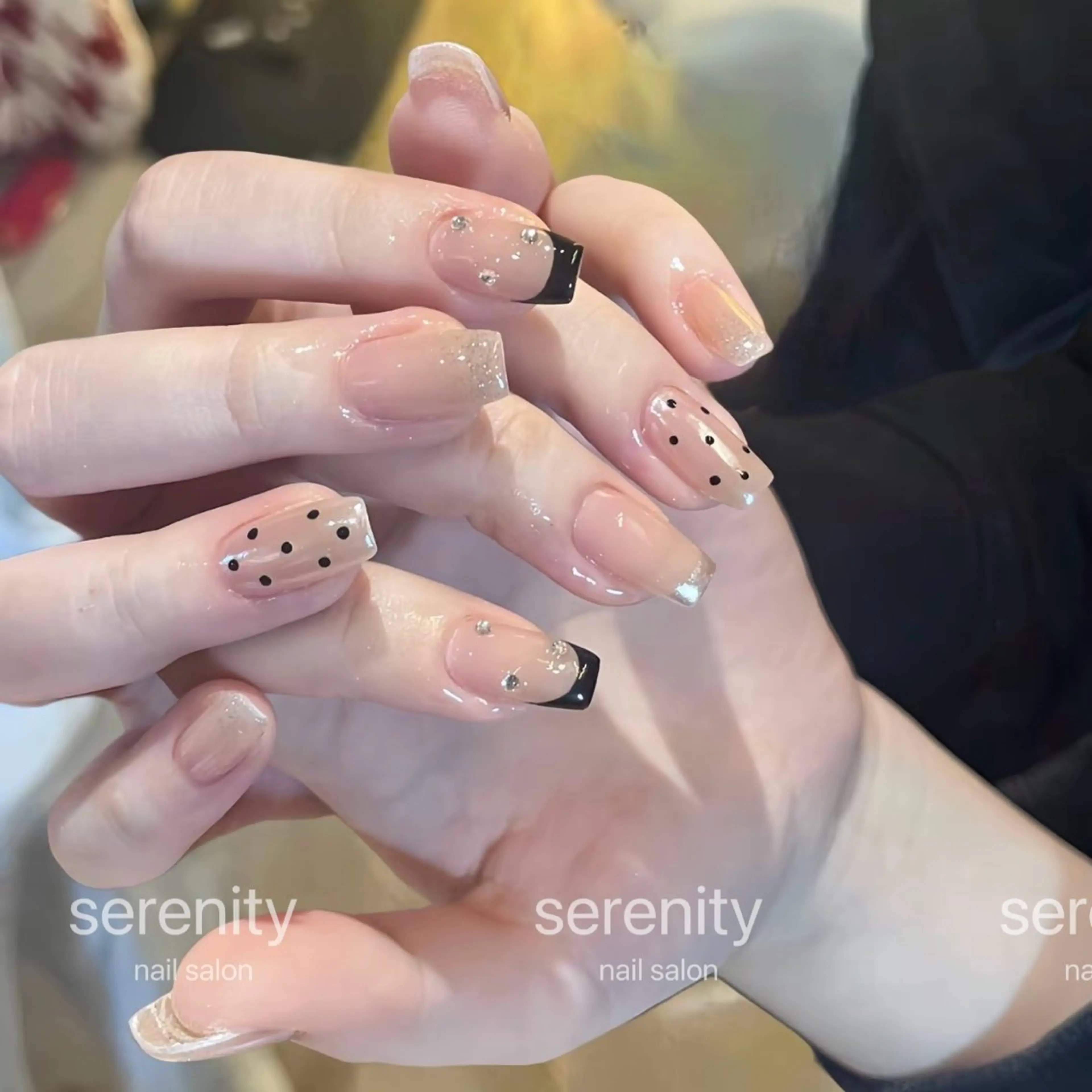 ネイル ハンドネイル ハンドケア ✨Serenity ワンホンネイルのネイルデザイン