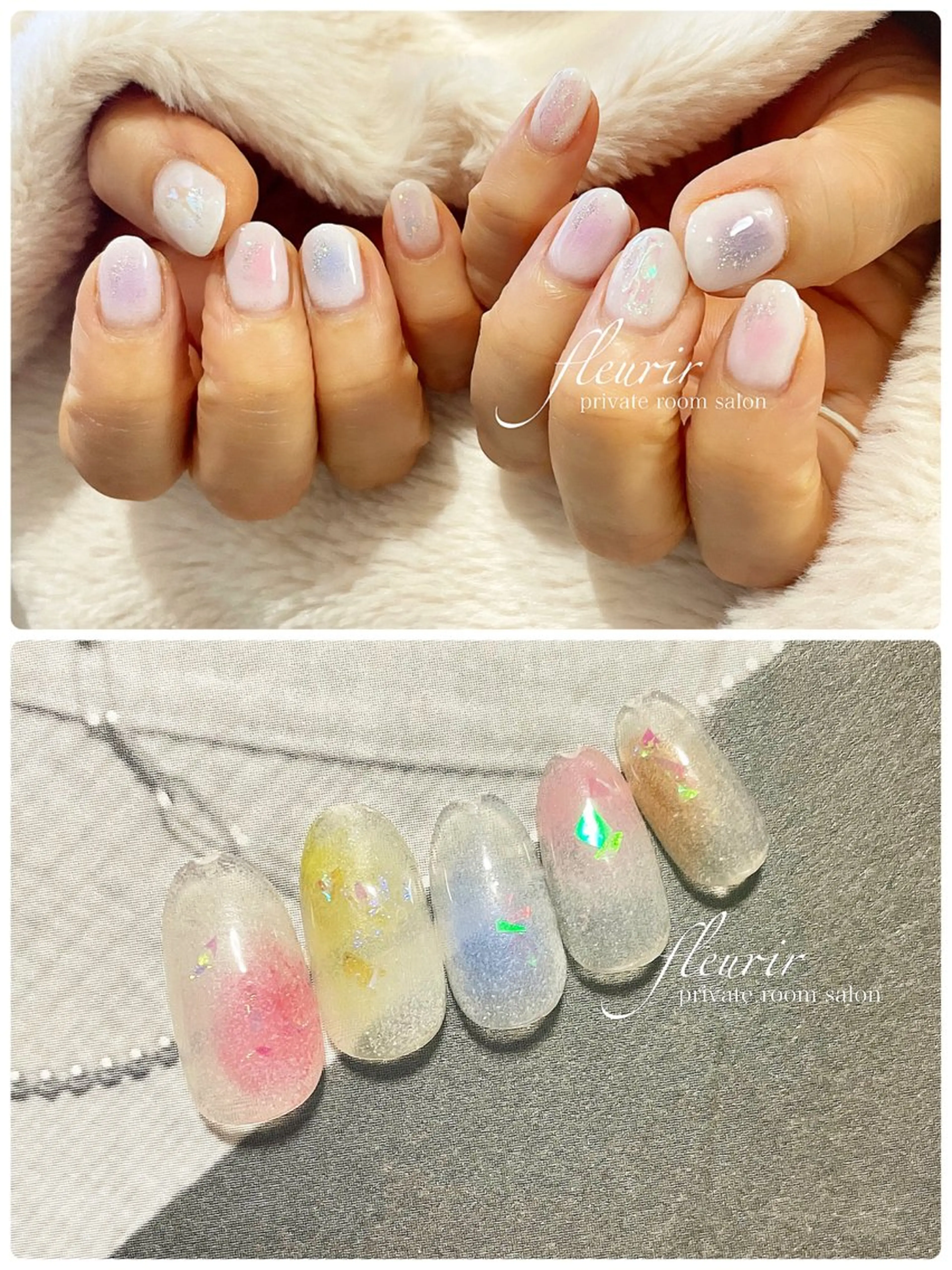 ネイル チークネイル フルリール 【プライベートサロンのネイルデザイン