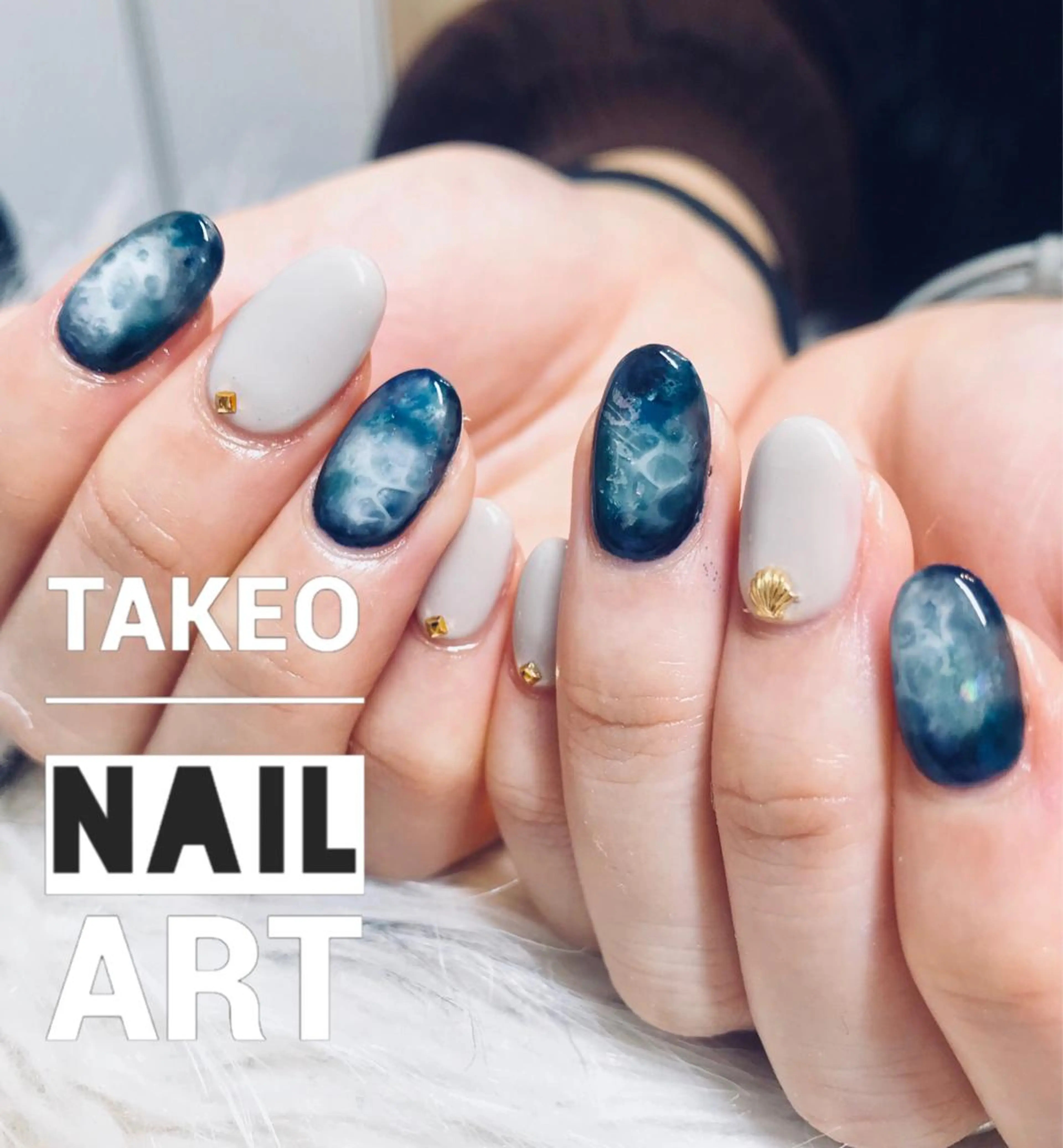 ショート ネイル ハンドネイル ハンドケア nail&eye Aoのマツエク・マツパデザイン