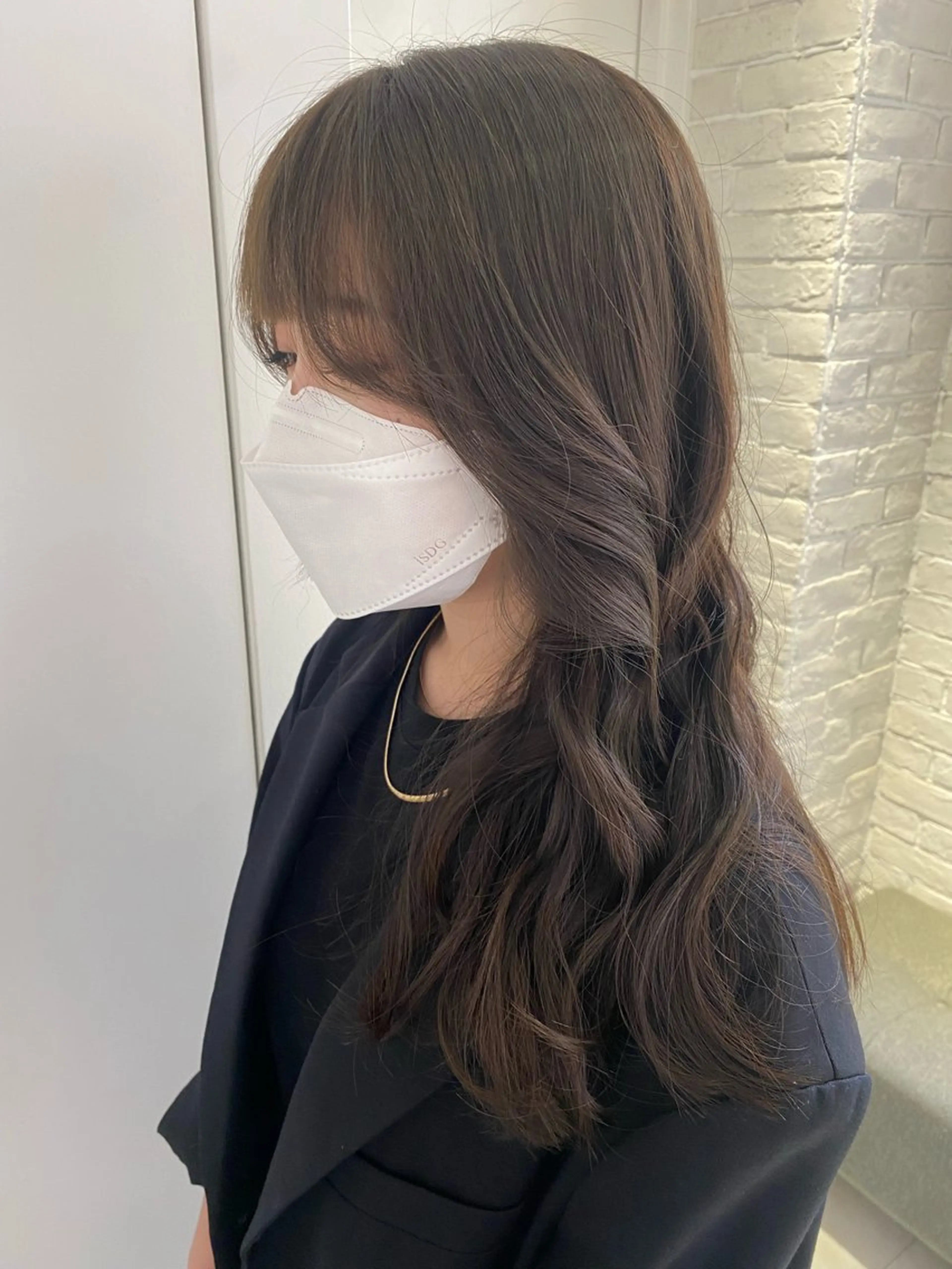 セミロング カット ヘアカラー トリートメント SALOWIN銀座PAYⅡ店所属・GINZARay2 風本朱里🐥のヘアスタイル